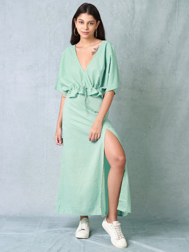 Women Polka Dot Co-ord Set