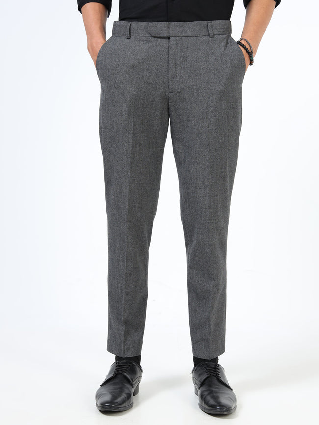 Men Grey Formal Trousers