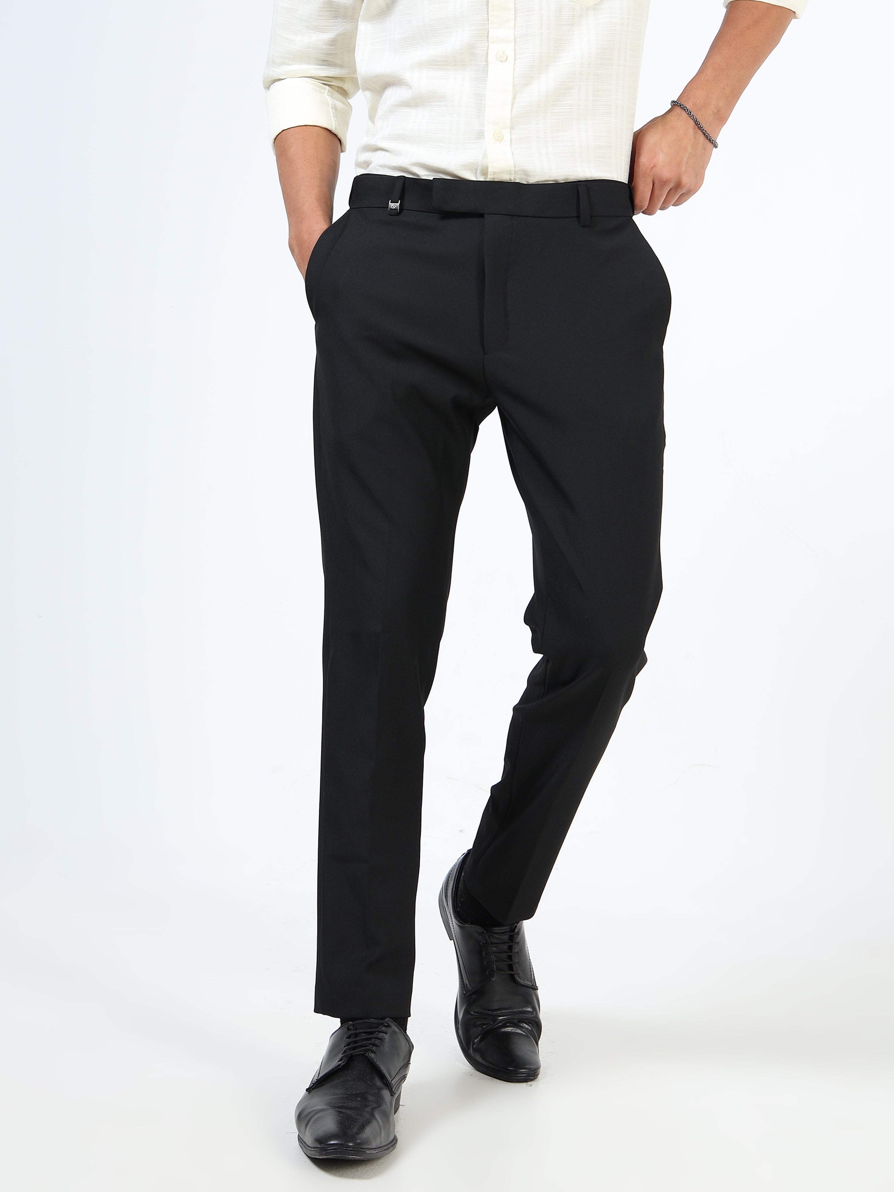 Men Black Formal Trousers
