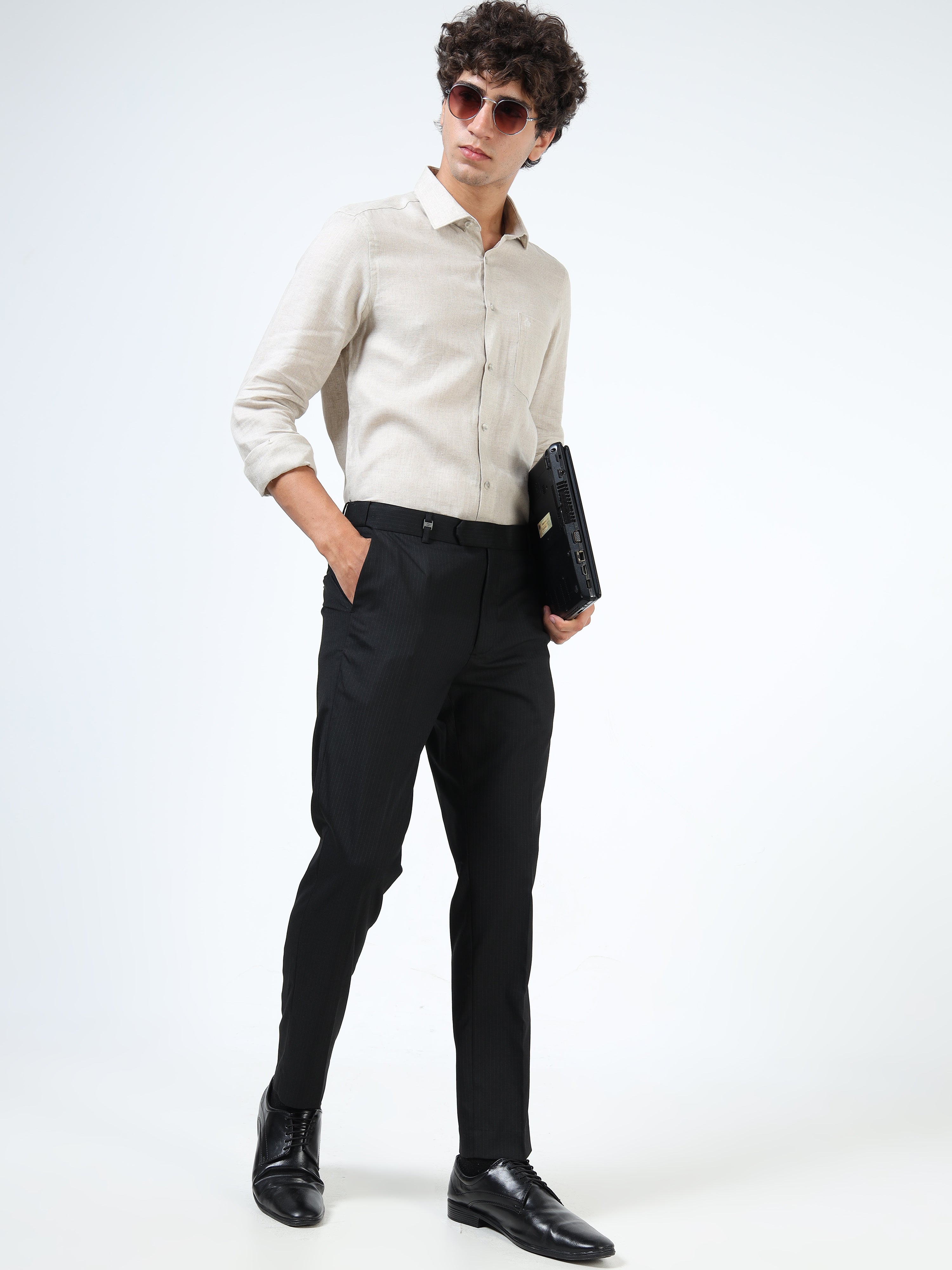 Men Black Formal Trousers