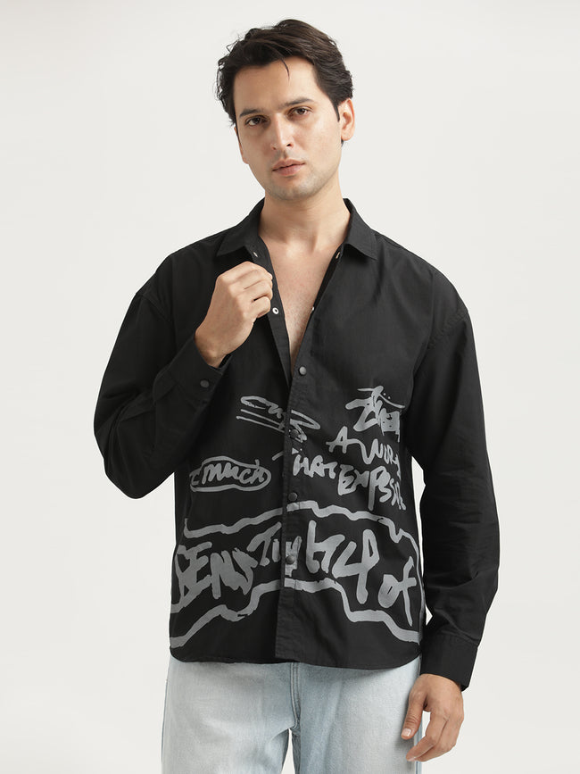 Men Oversized Cotton Shirt