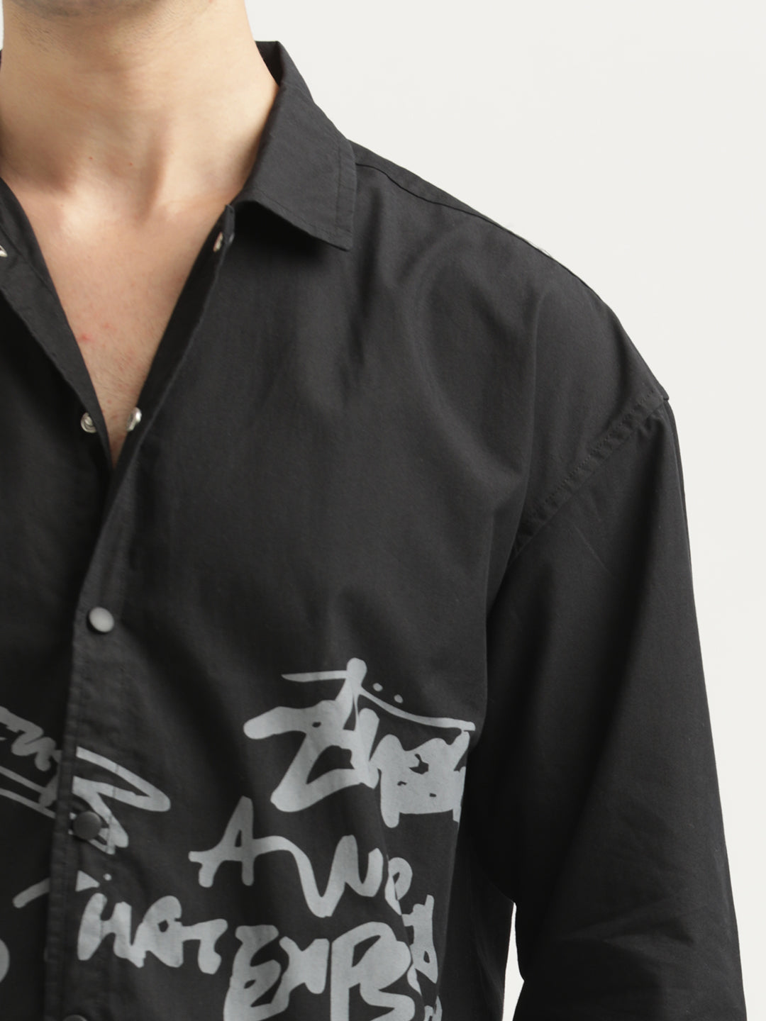 Men Oversized Cotton Shirt