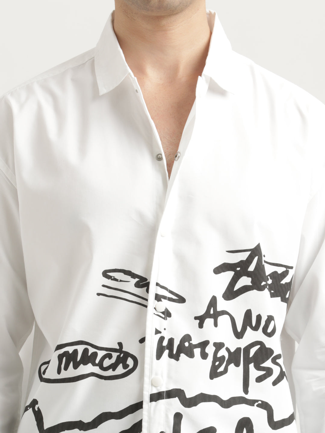 Men Oversized Cotton Shirt