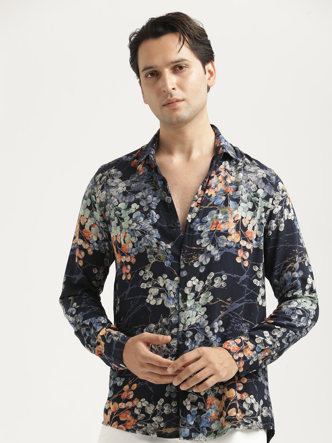 Men Printed Viscose Shirt
