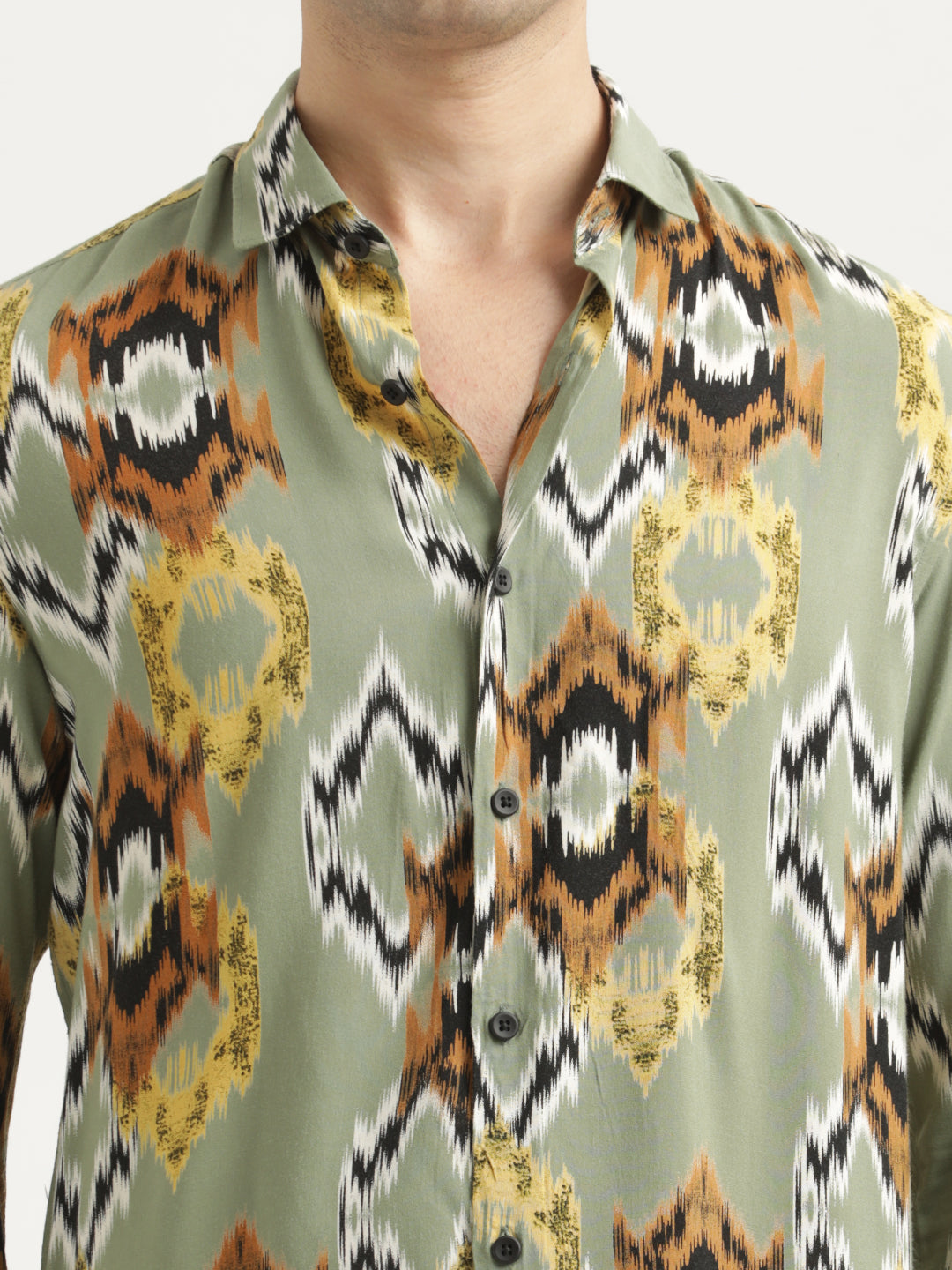 Men Printed Viscose Shirt