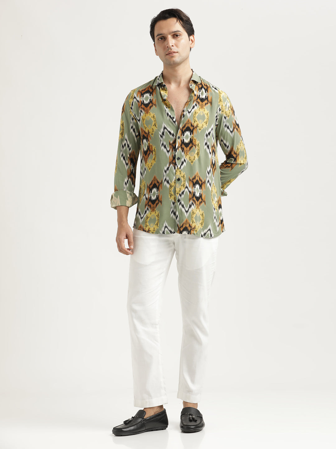 Men Printed Viscose Shirt