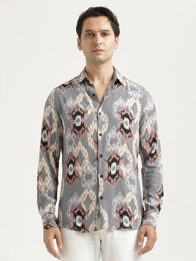 Men Printed Viscose Shirt