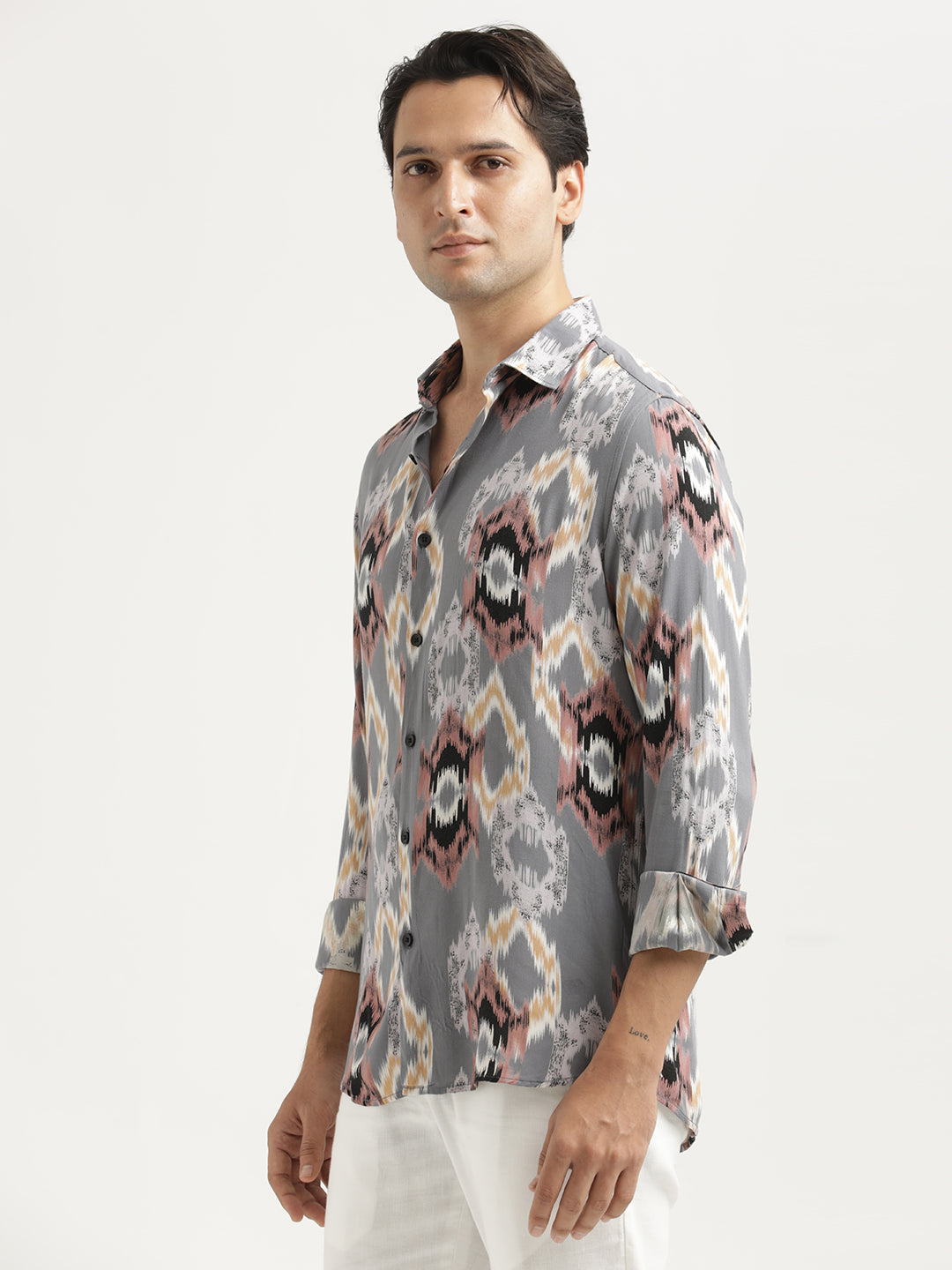 Men Printed Viscose Shirt
