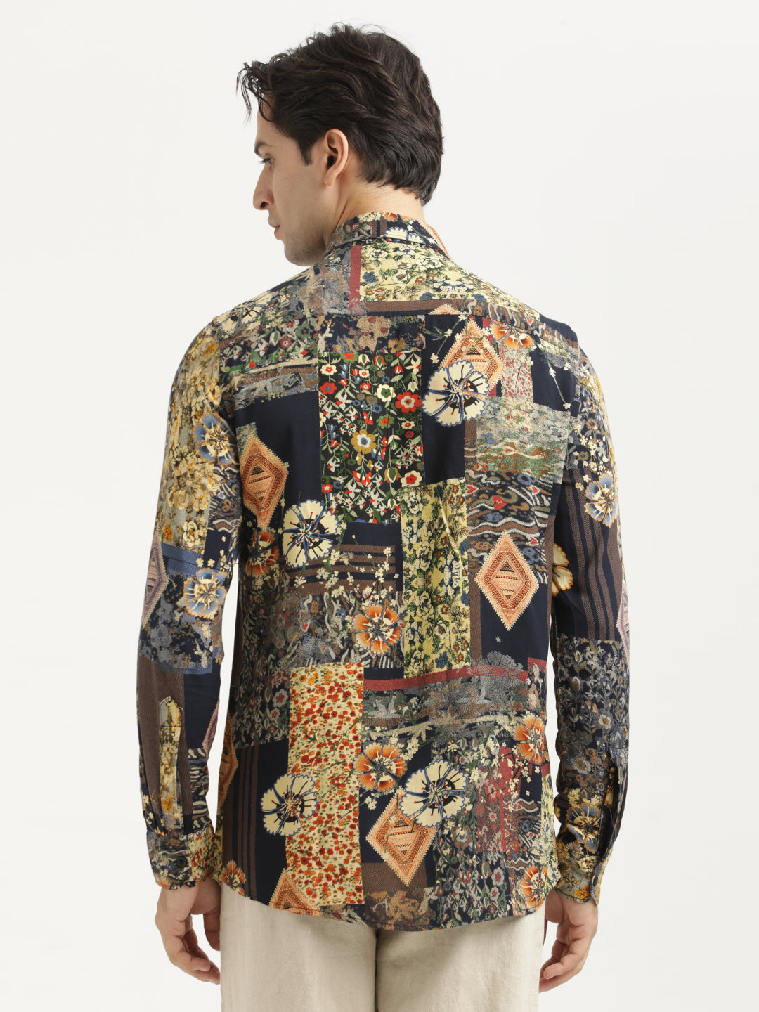 Men Printed Viscose Shirt