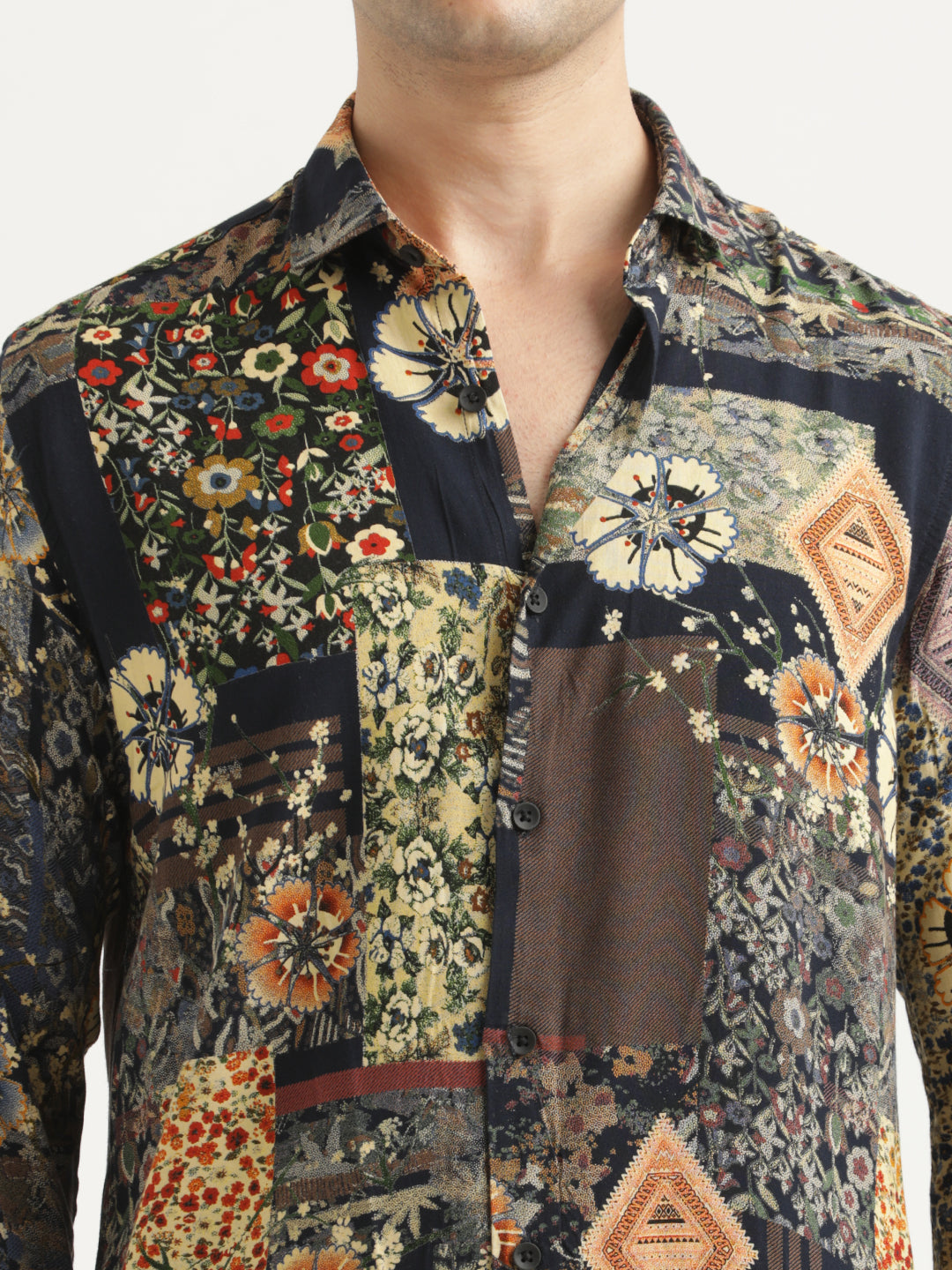 Men Printed Viscose Shirt