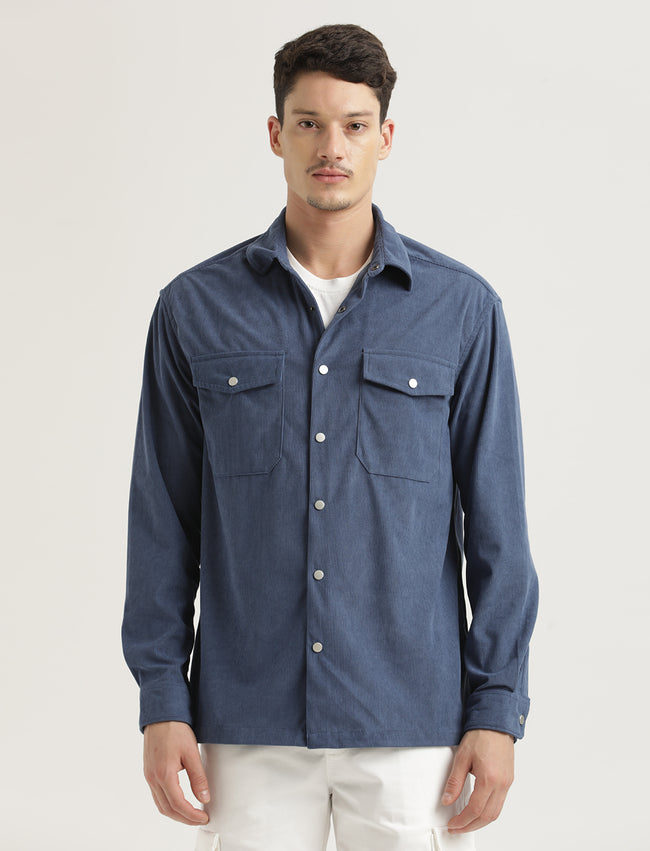 Men Corduroy Overshirt
