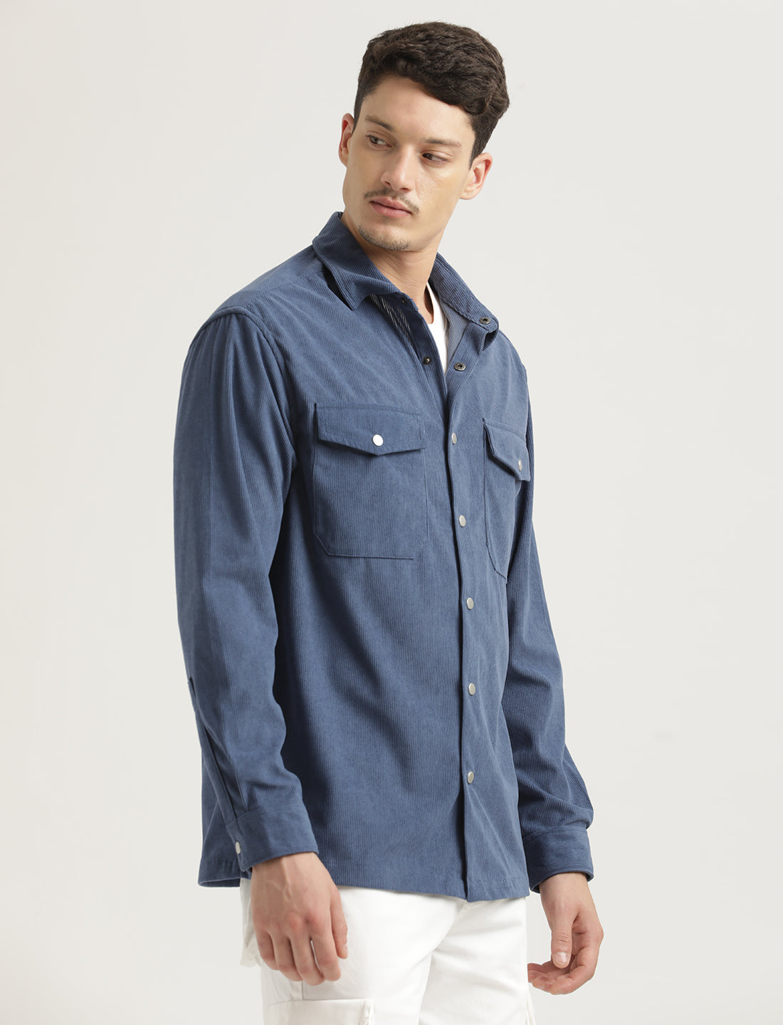 Men Corduroy Overshirt