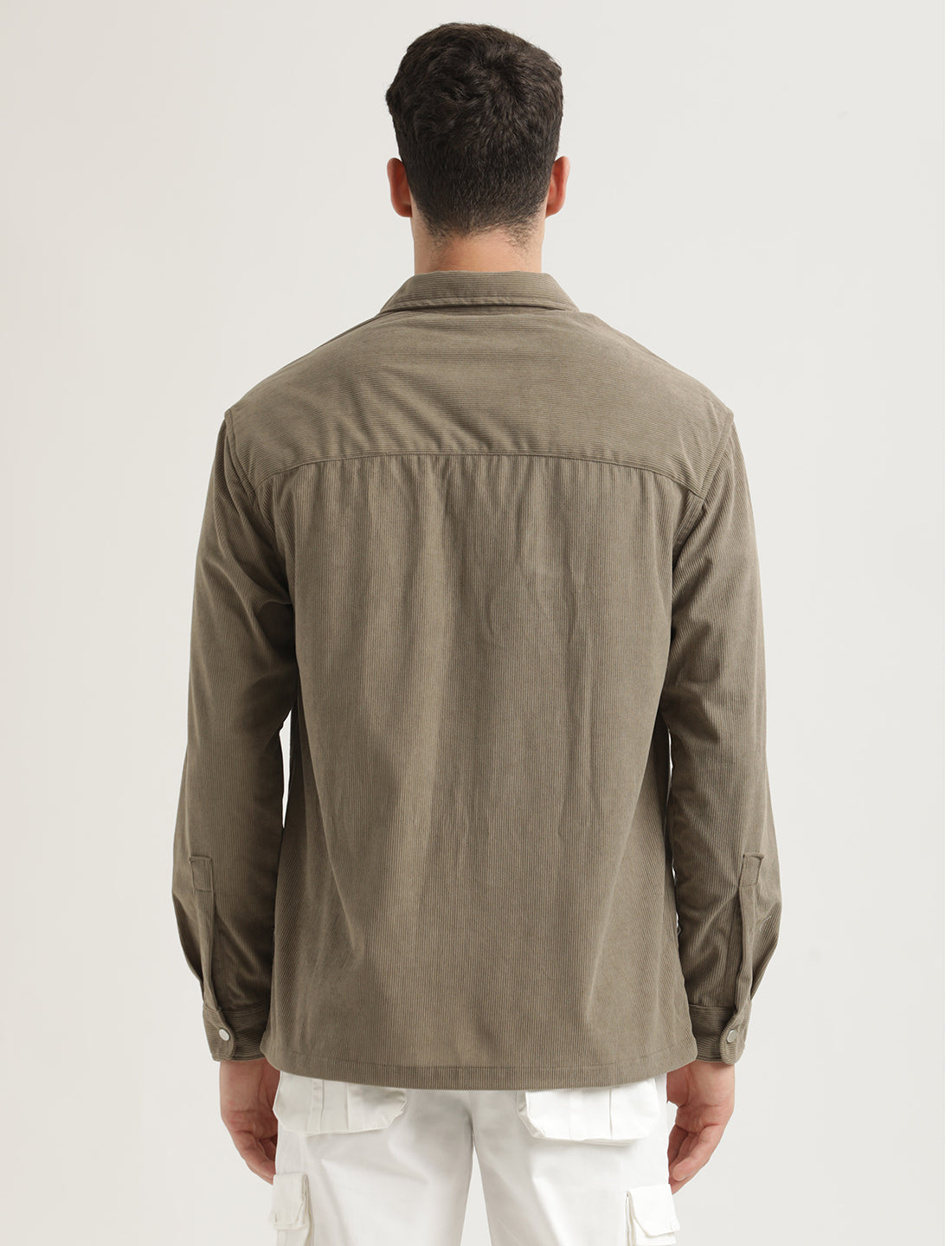 Men Corduroy Overshirt