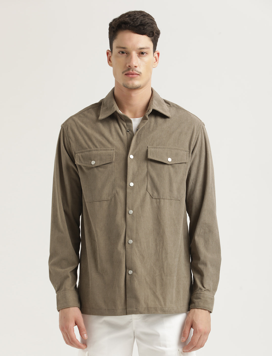 Men Corduroy Overshirt