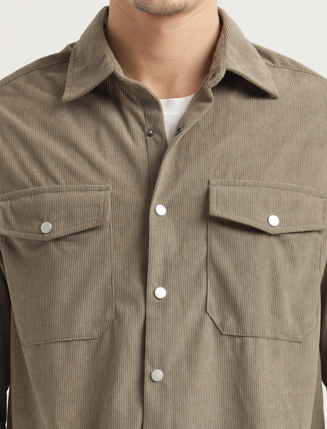 Men Corduroy Overshirt