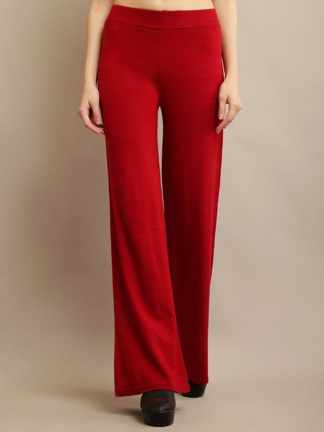 Women Solid Flared Pants