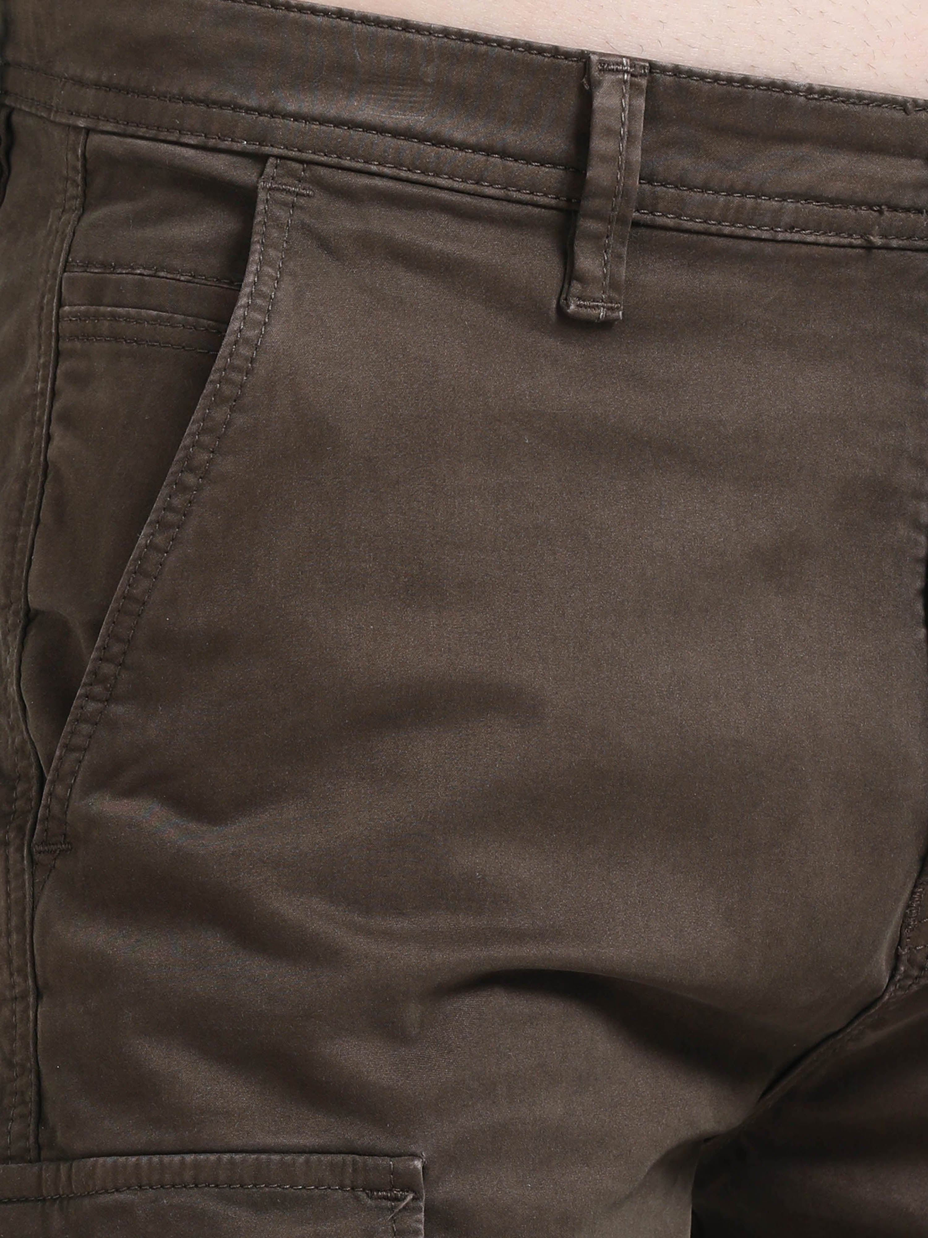 Men Brown Cargo Pants