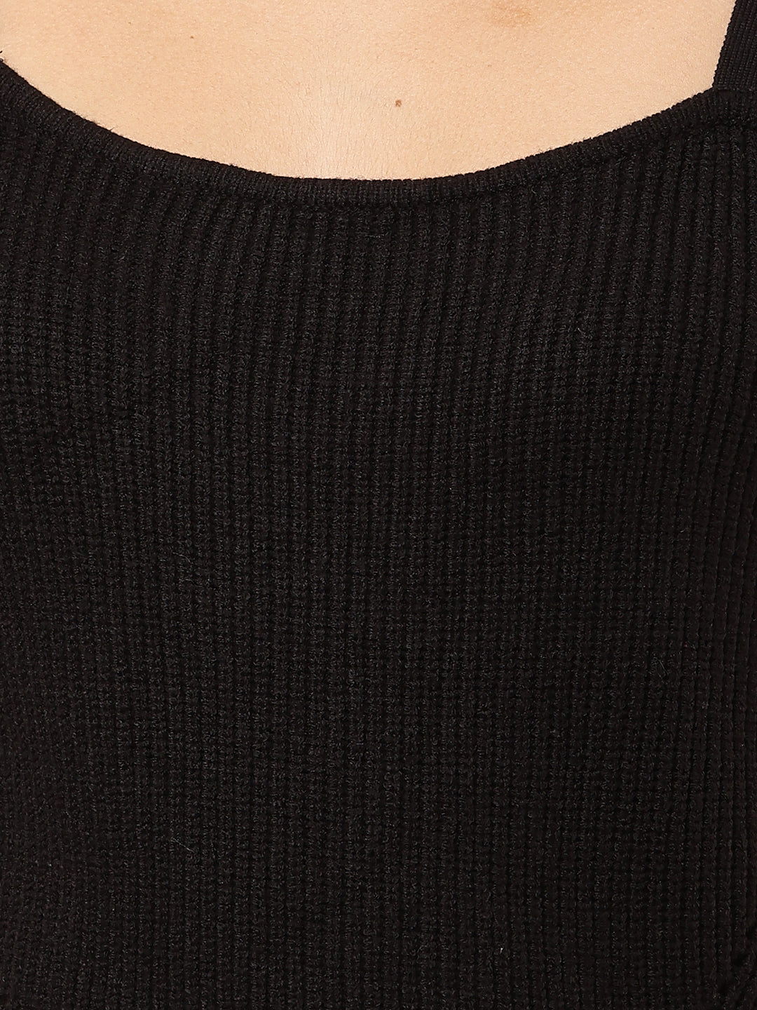 Women Sleeveless Ribbed Red Tank Top