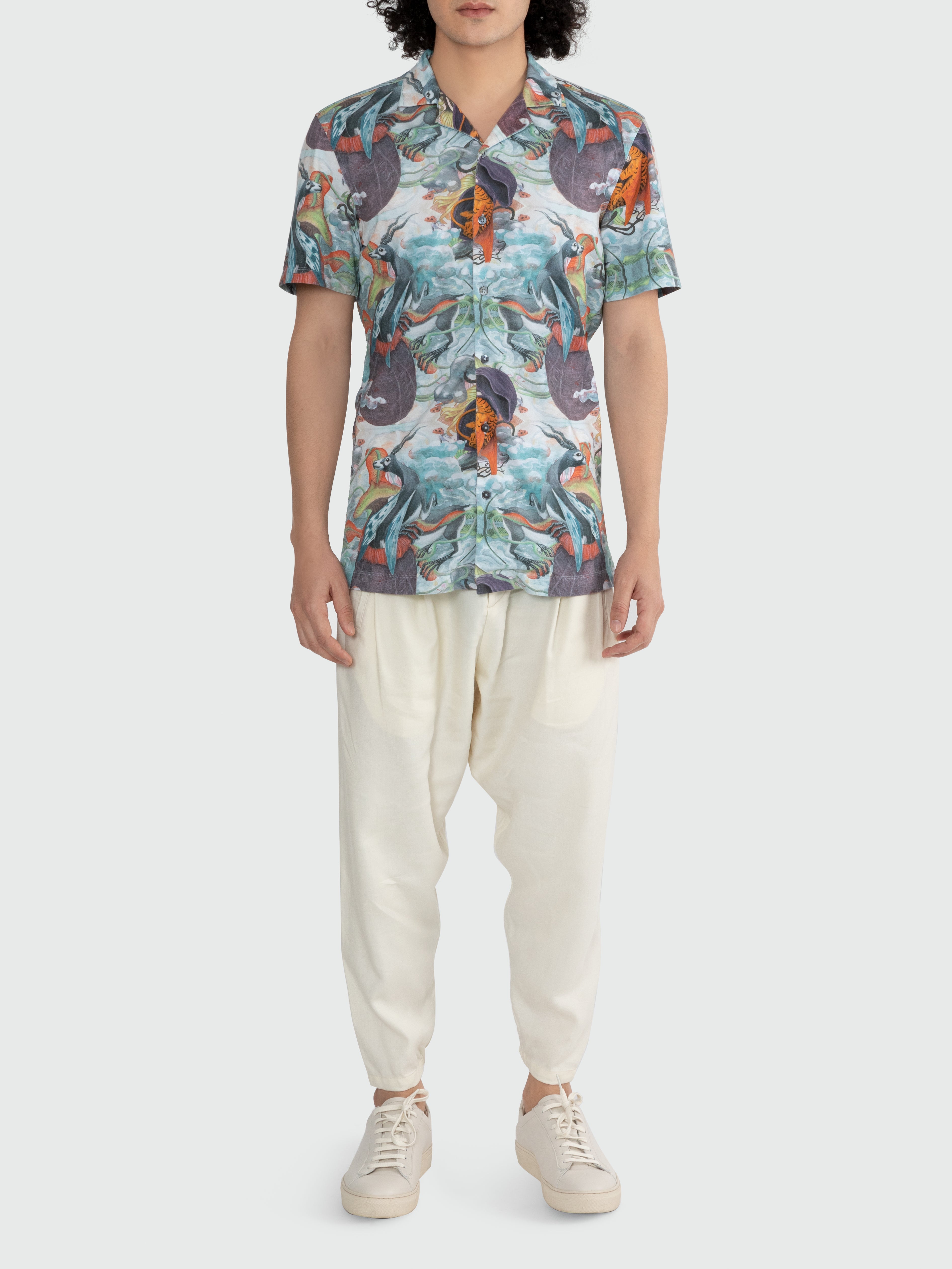 Men Retro Galactic Resort Shirt