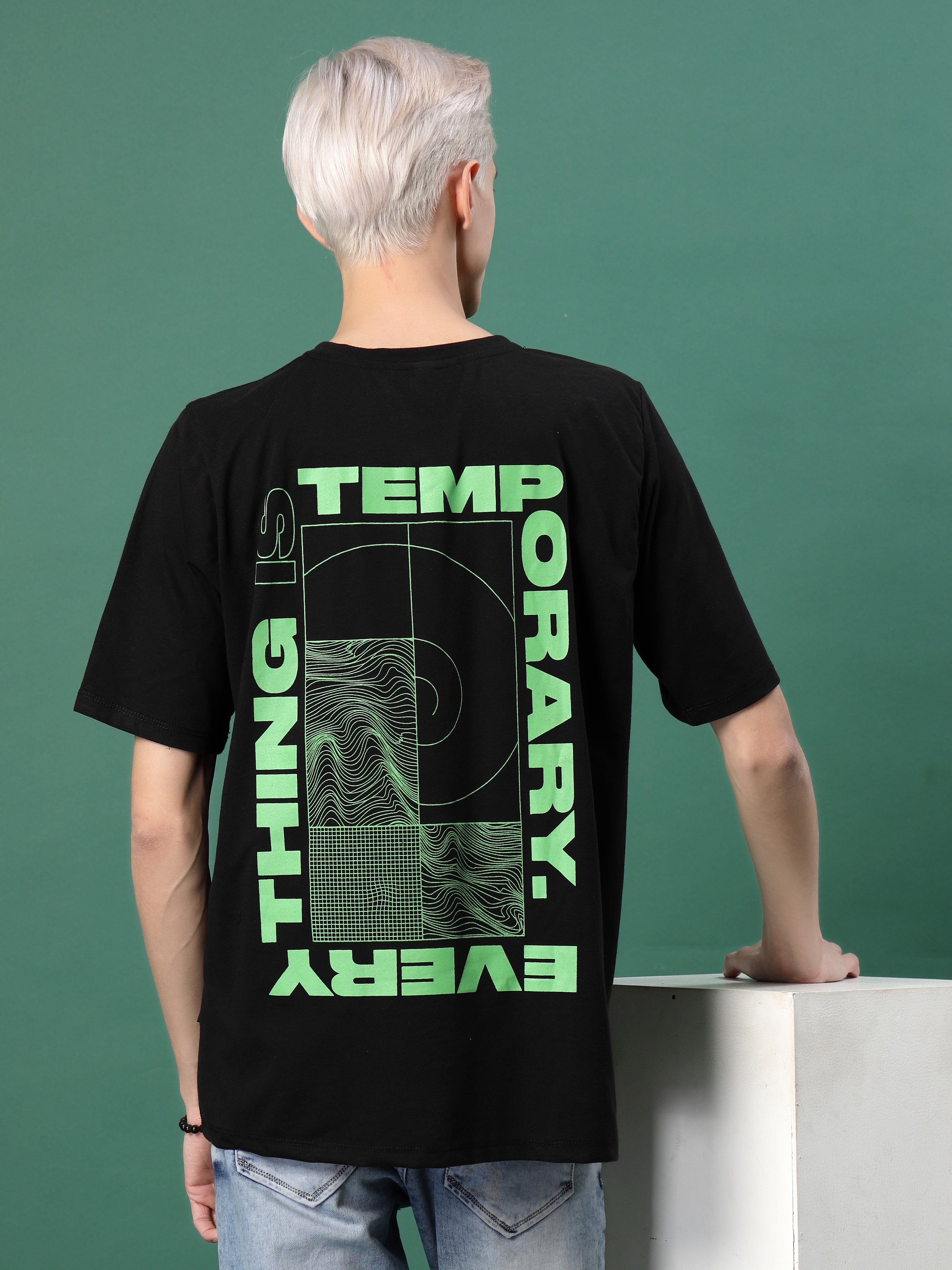 Men Casual Comfort Oversized Cotton Fabric Tshirt