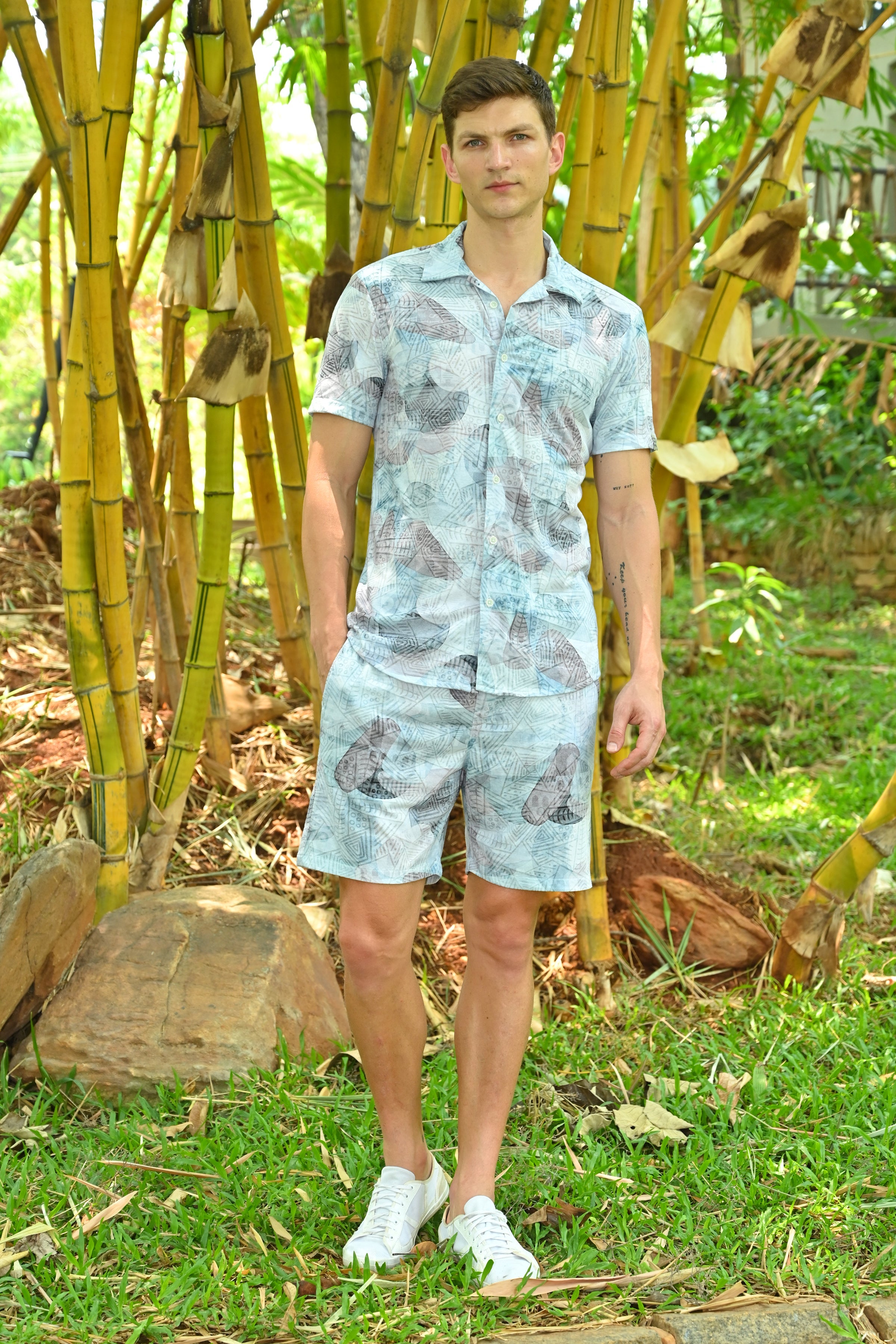 Men Event Knitted CoOrds Blue Game