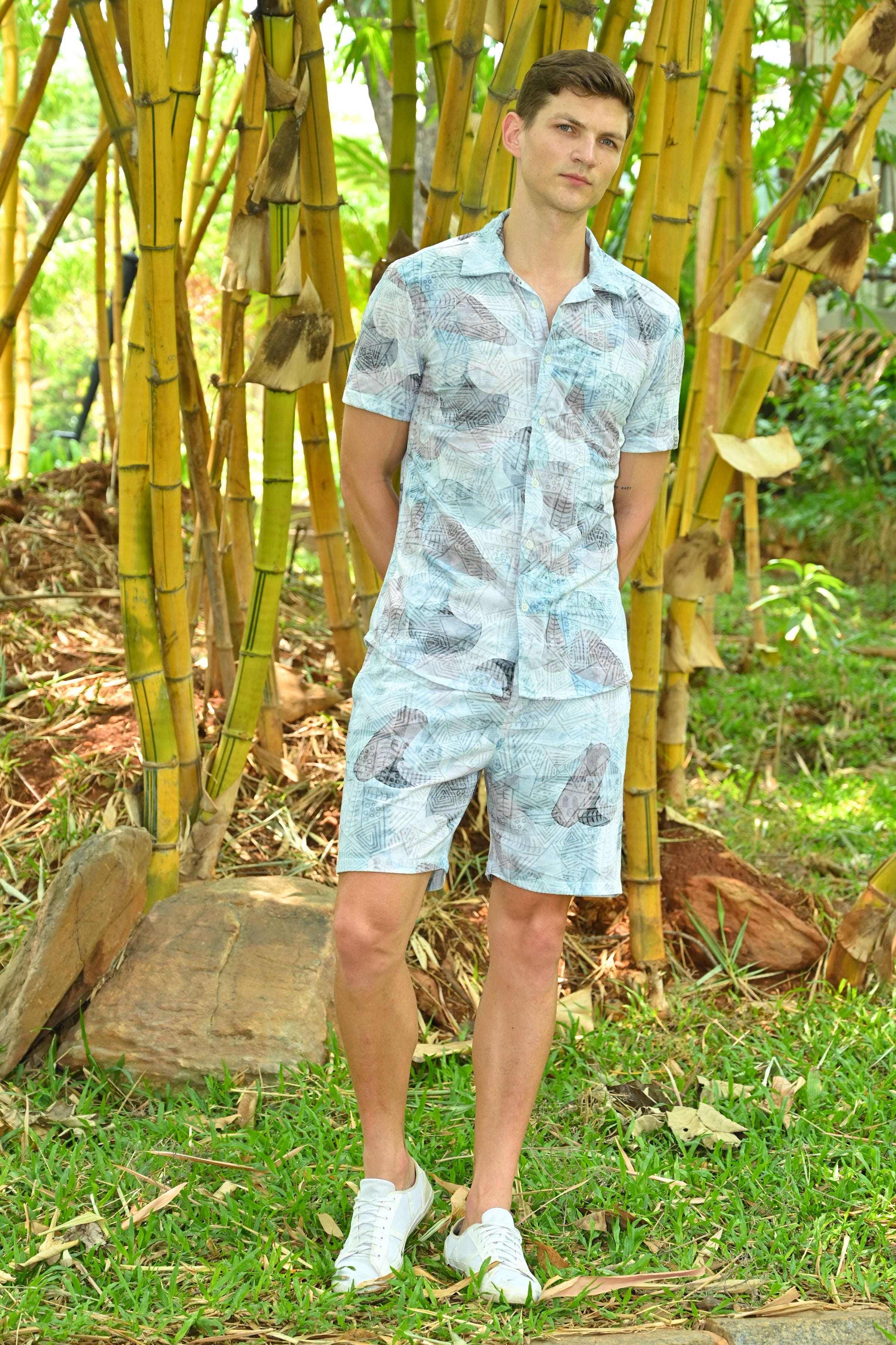 Men Event Knitted CoOrds Blue Game