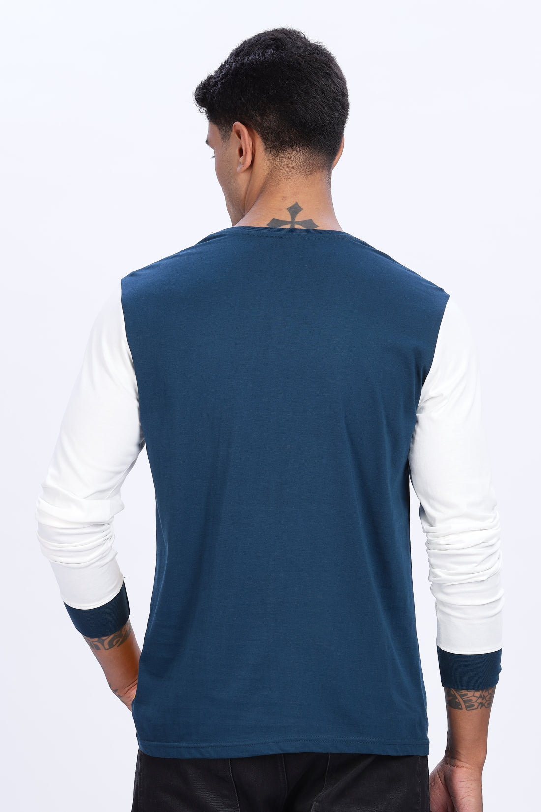 Men Multicolor Casual Trendy Full Sleeve Round Neck T-Shirt