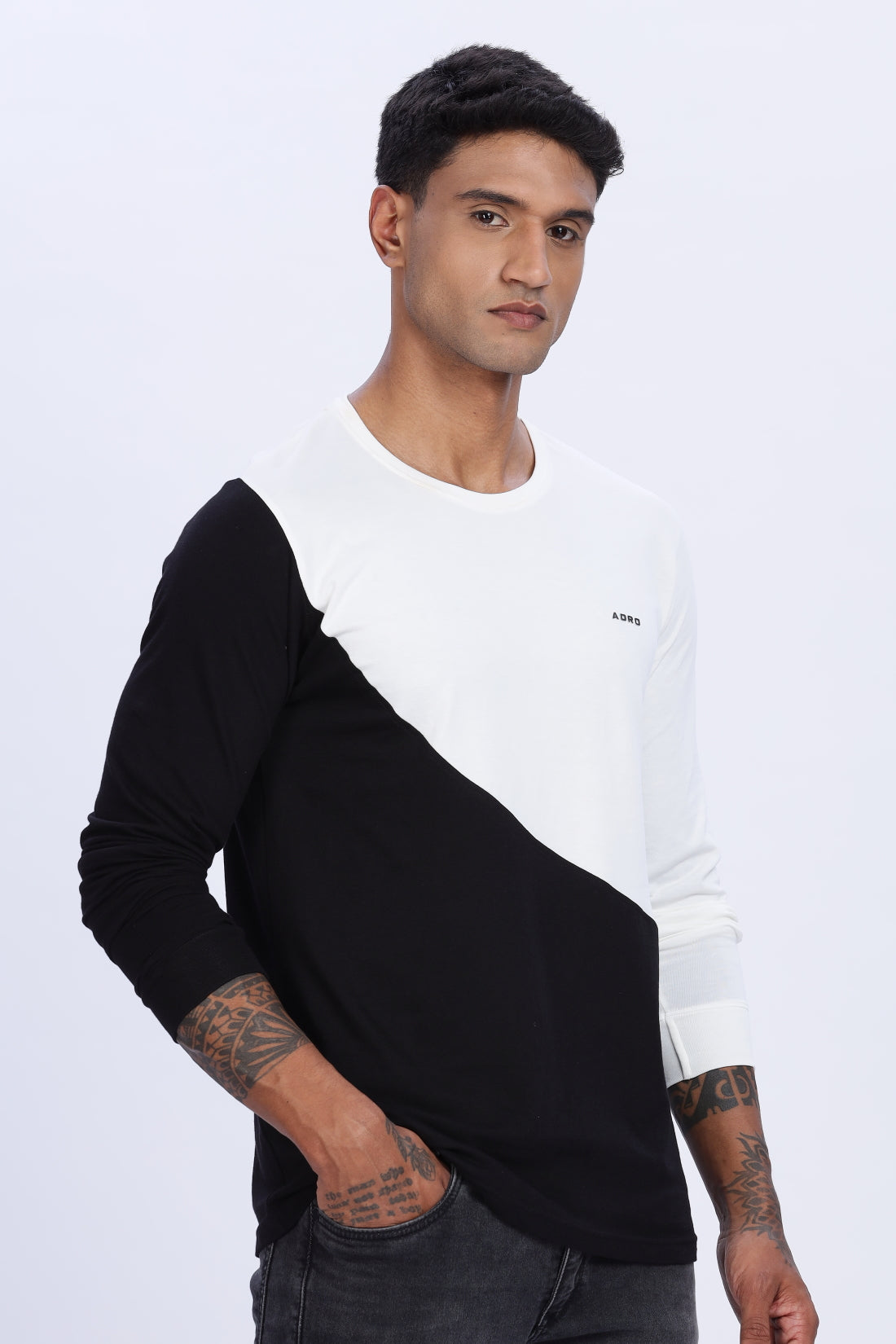 Men Multicolor Casual Relaxed Fit Round Neck T-Shirt