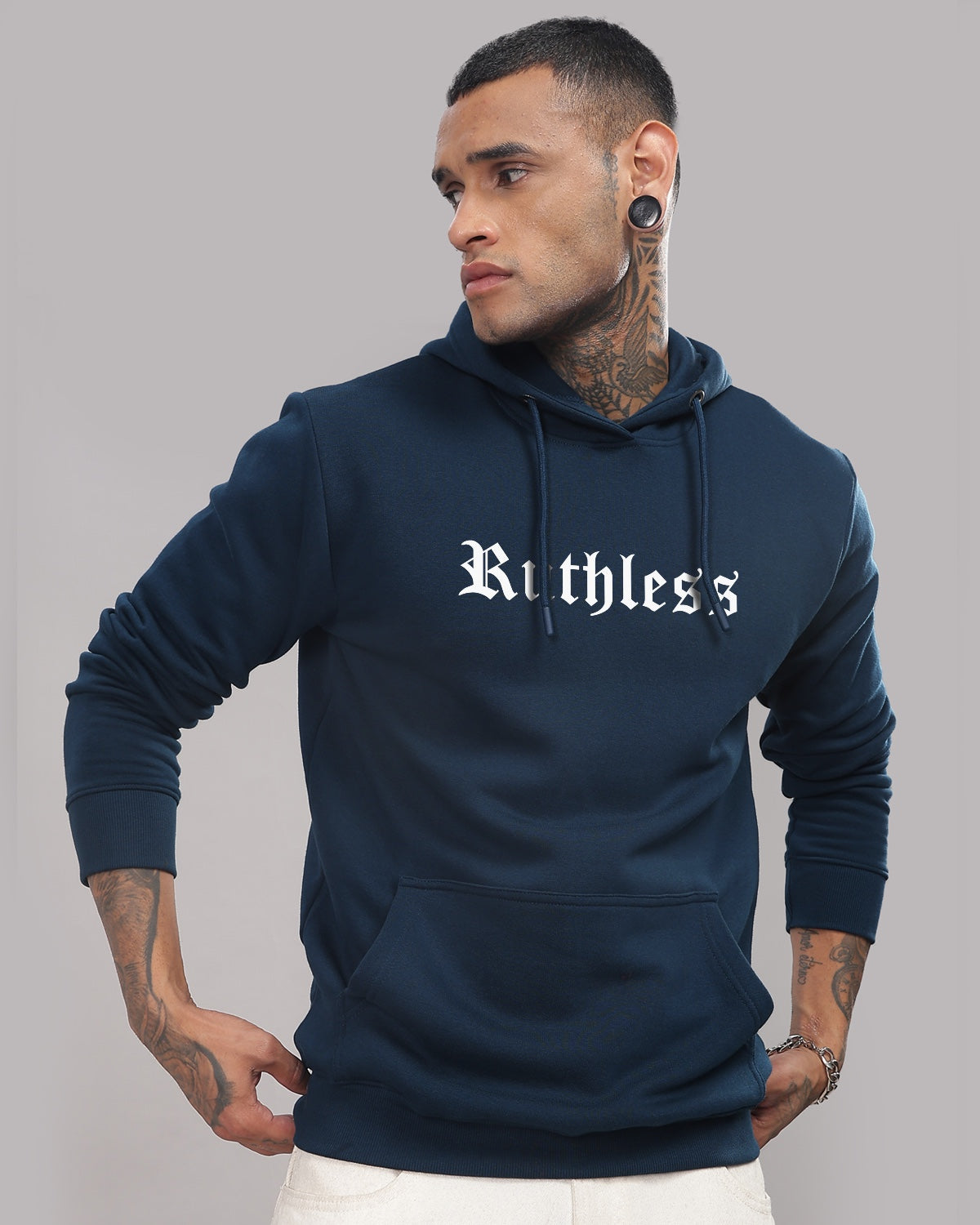 Men Printed Teal T Shirt