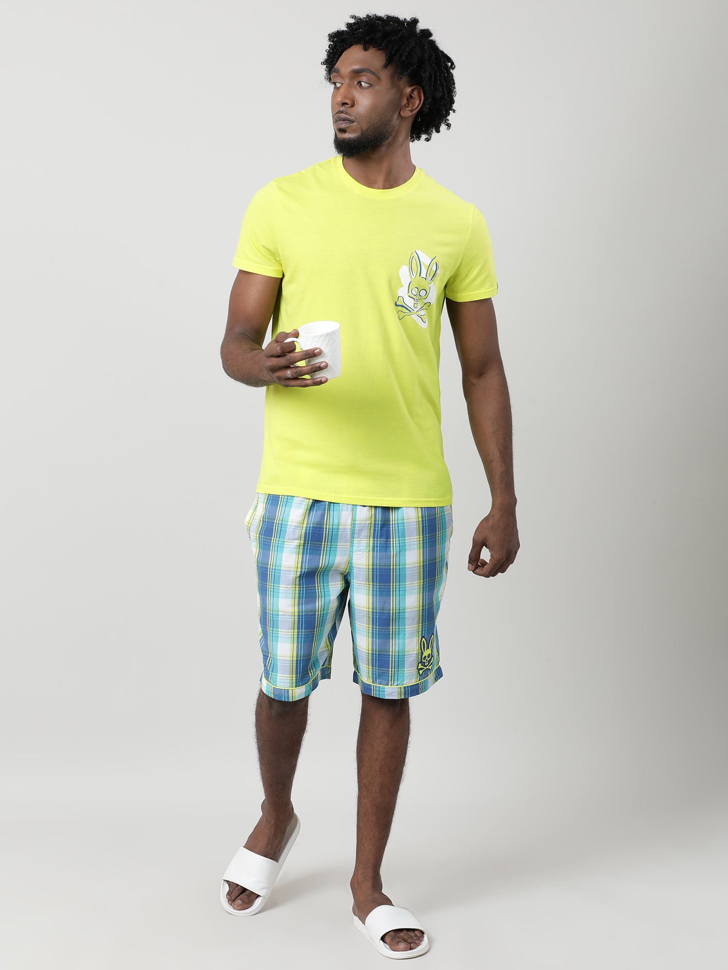 Men Yellow Quick-Dry Relaxed Fit Cotton T-Shirt