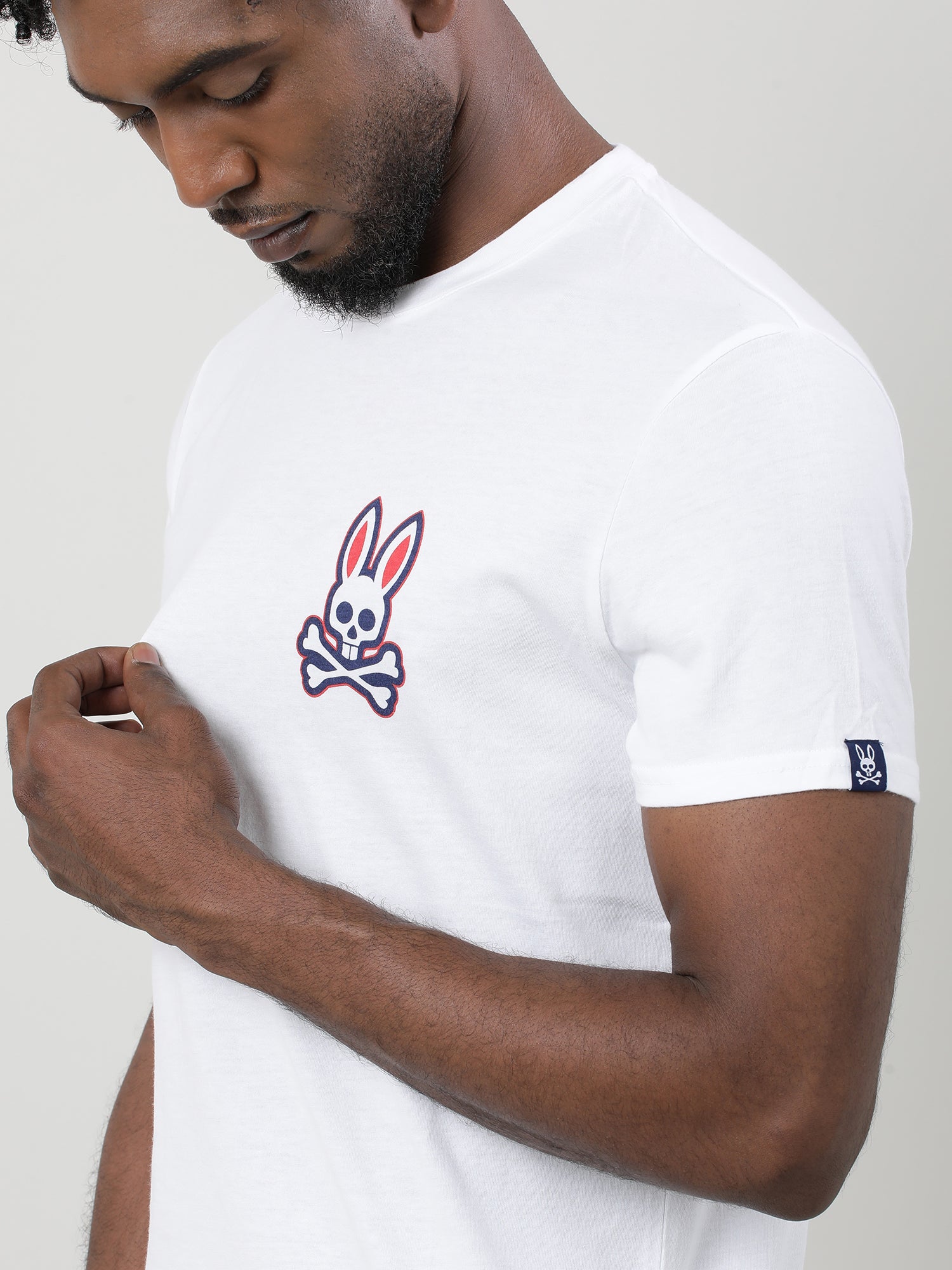 Men White Quick-Dry Relaxed Fit Cotton T-Shirt