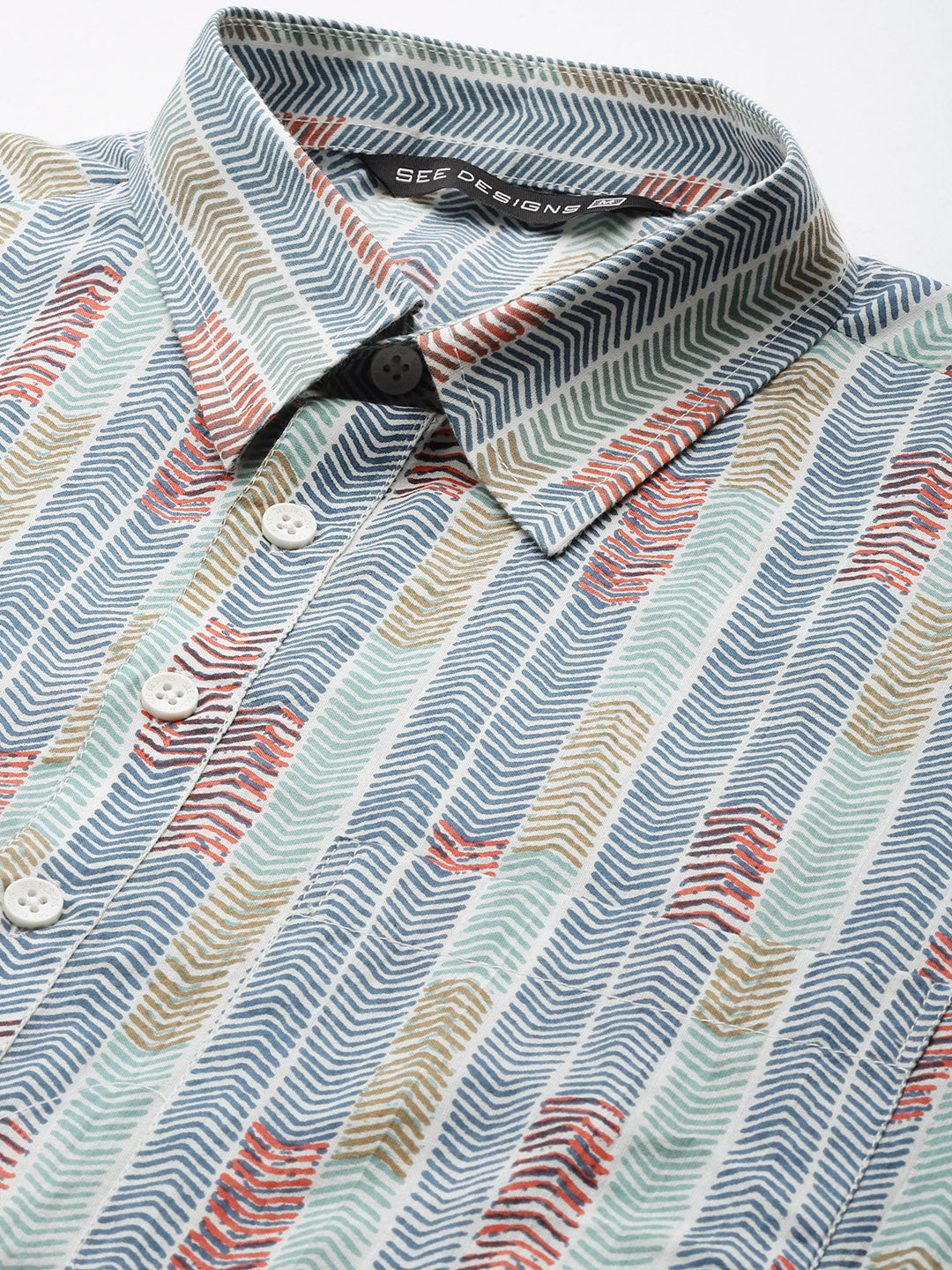 Men Multicolored Regular Pure Cotton Pathani Printed Men'S Kurta