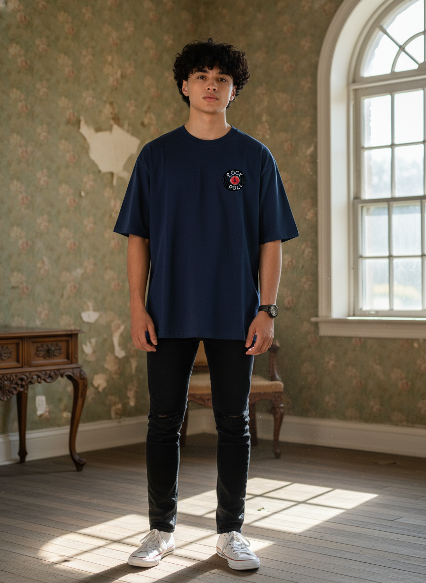 Men Oversized Cotton Printed T-Shirt