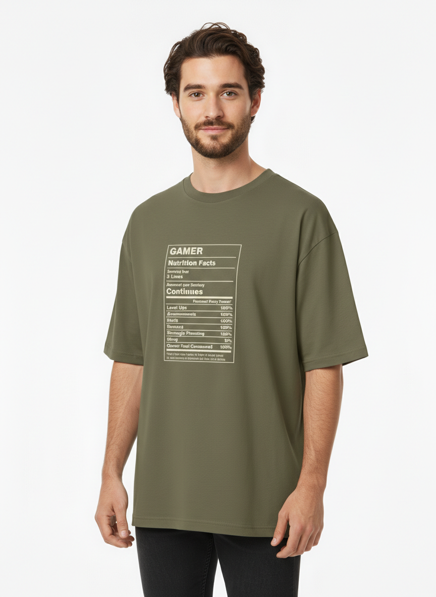 Men Oversized Cotton Printed T-Shirt