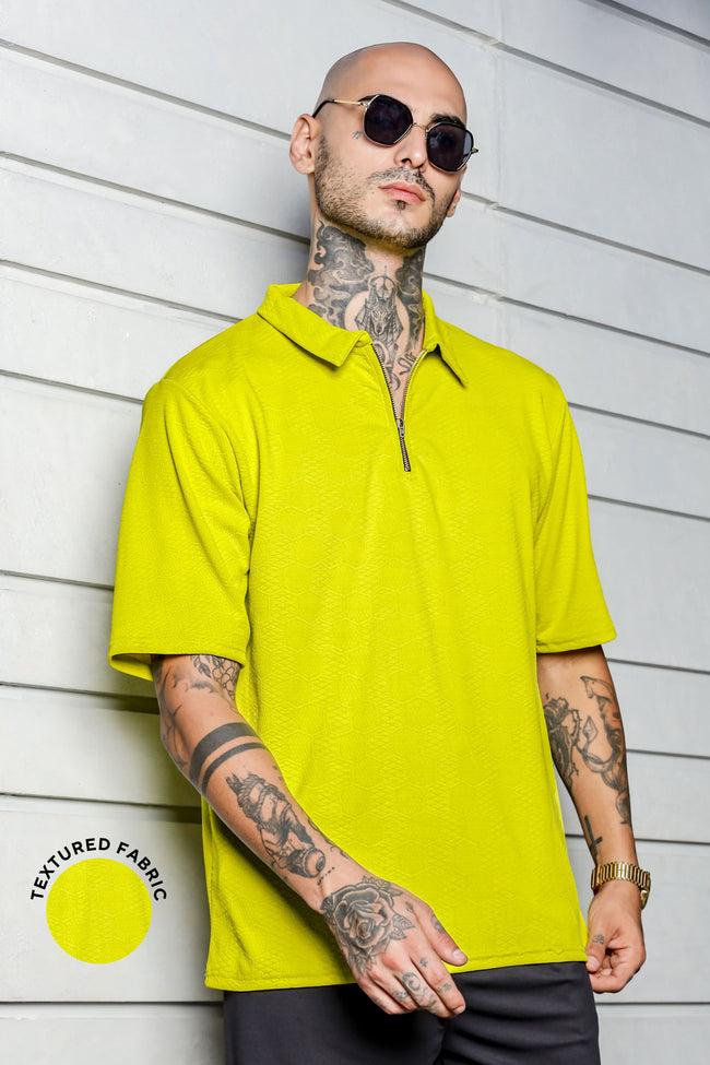 Men Green Relaxed Fit T-shirt