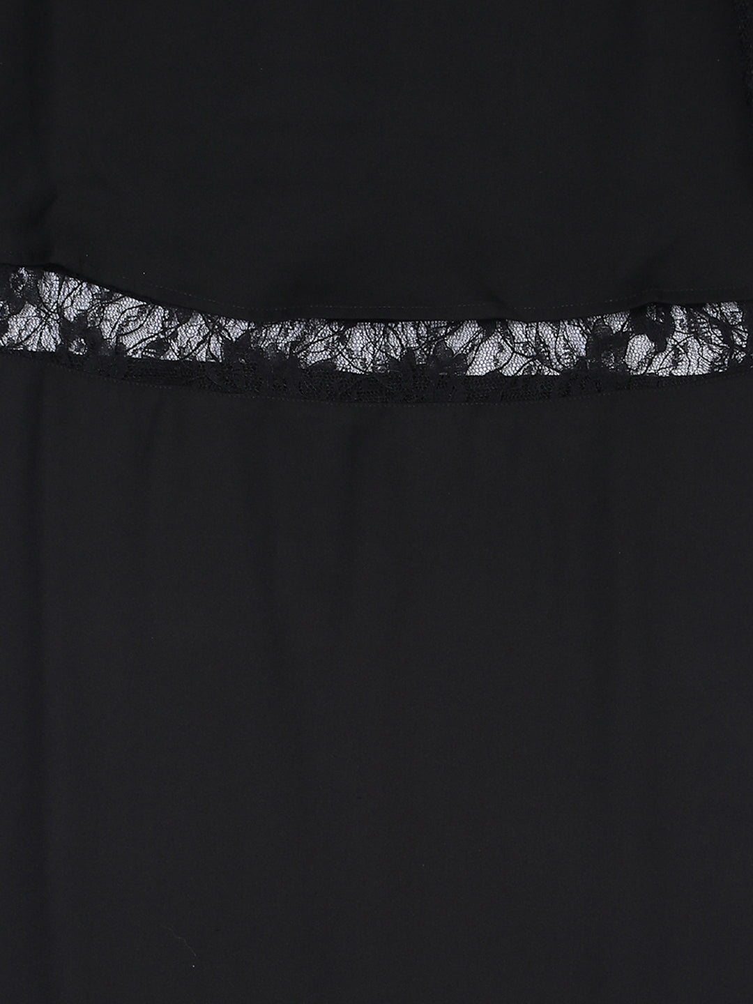 Women Black Lace Details Dress