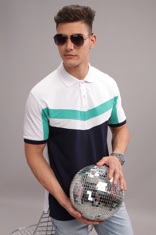 Men Multi Color Regular Fit Polo T-Shirt