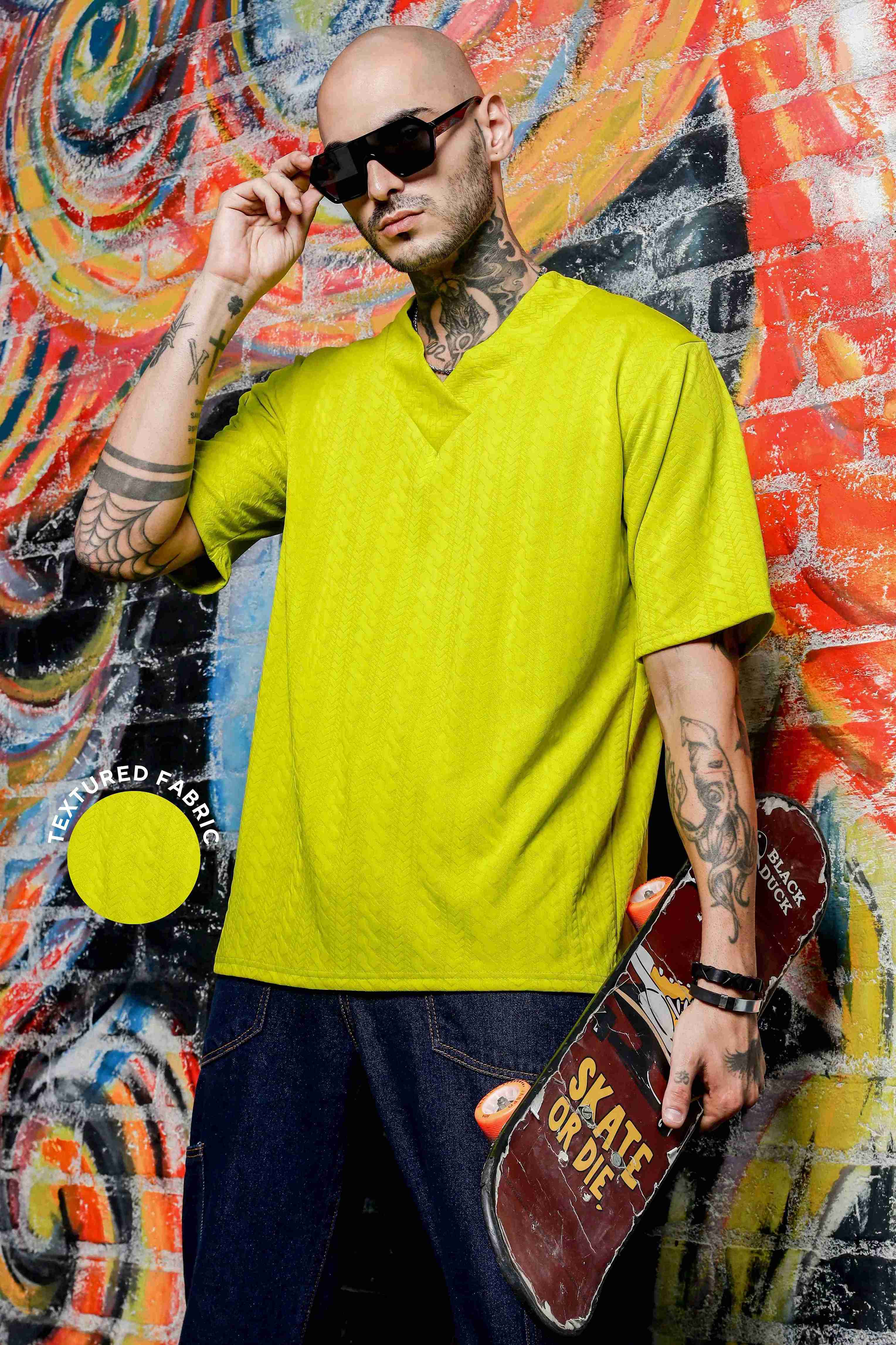 Unisex Green Oversized T-shirt