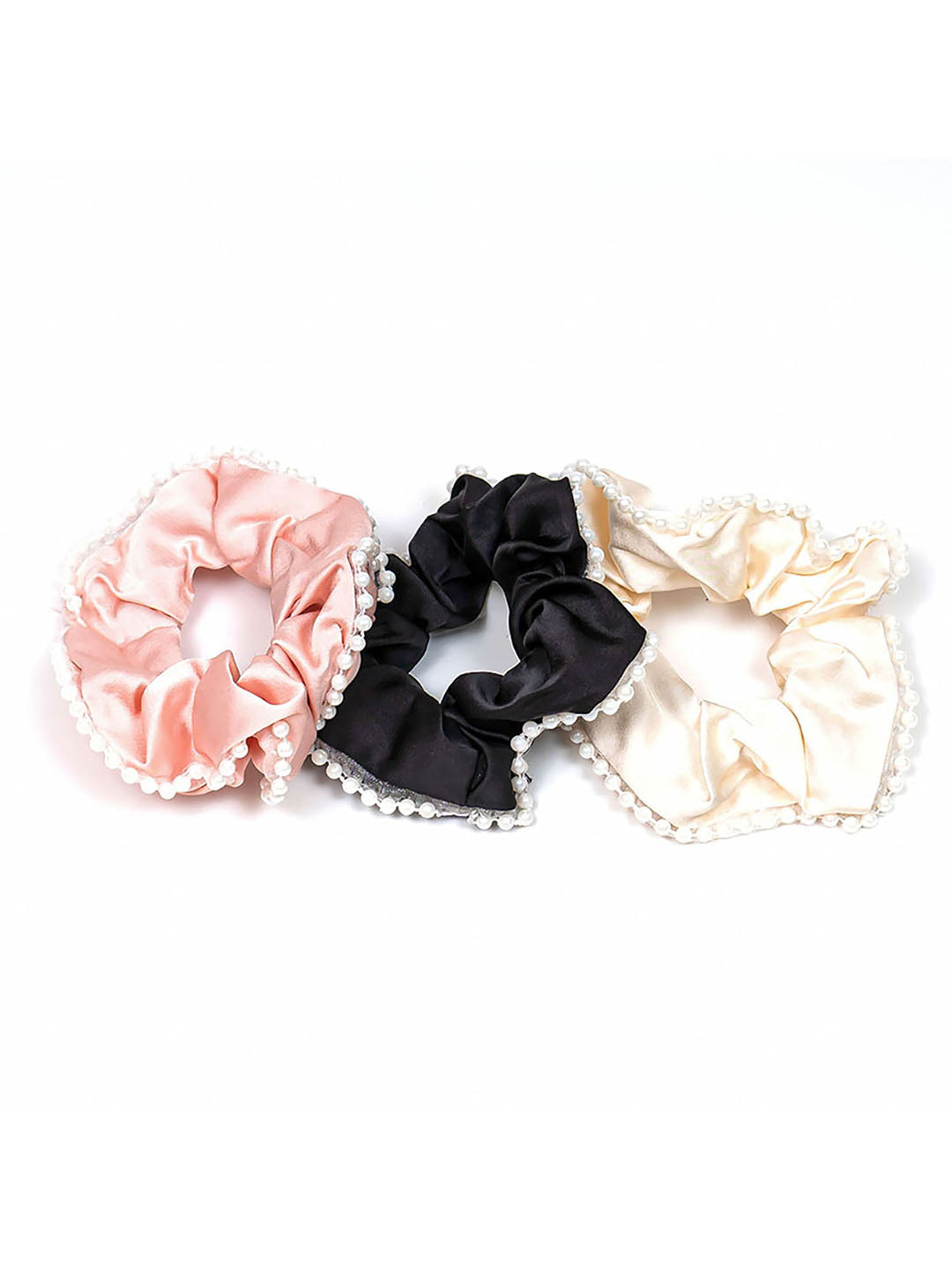 Pearl Scrunchies Set Of 3