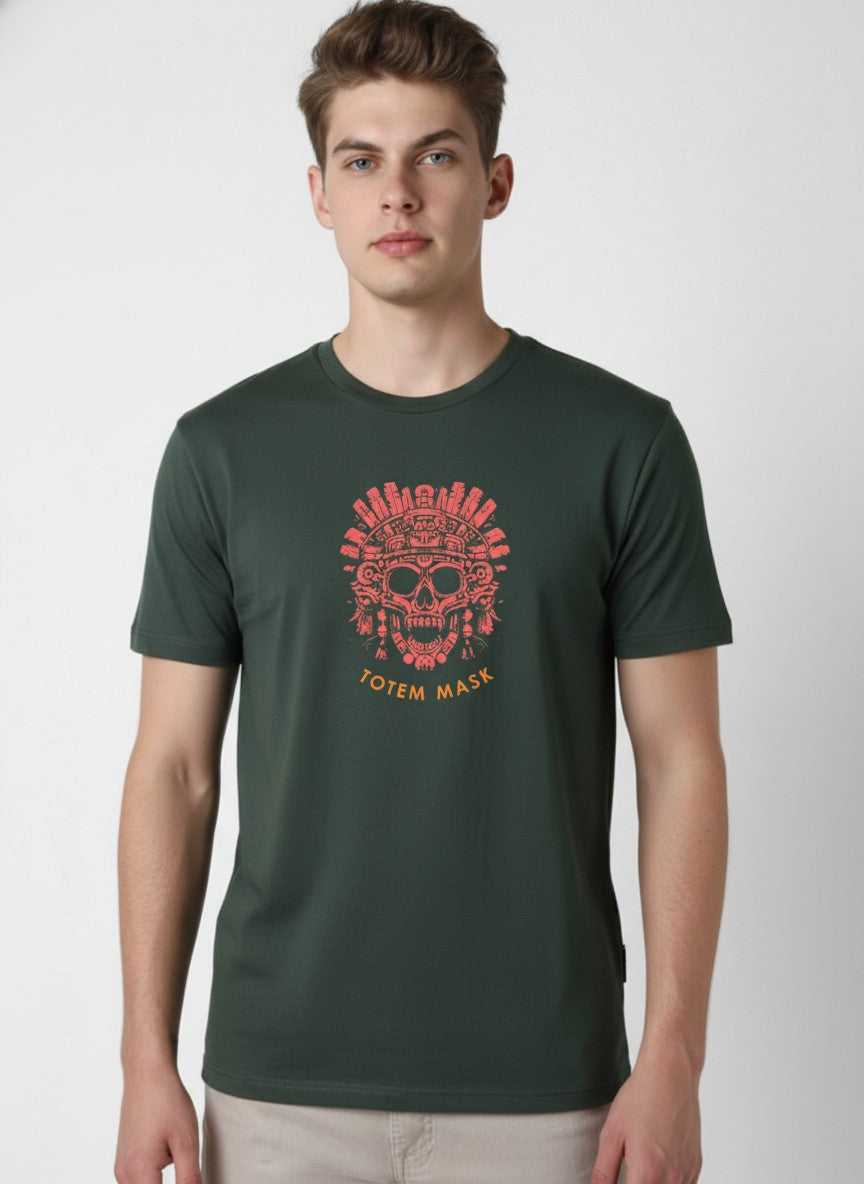 Men Cotton Tribal T-Shirt