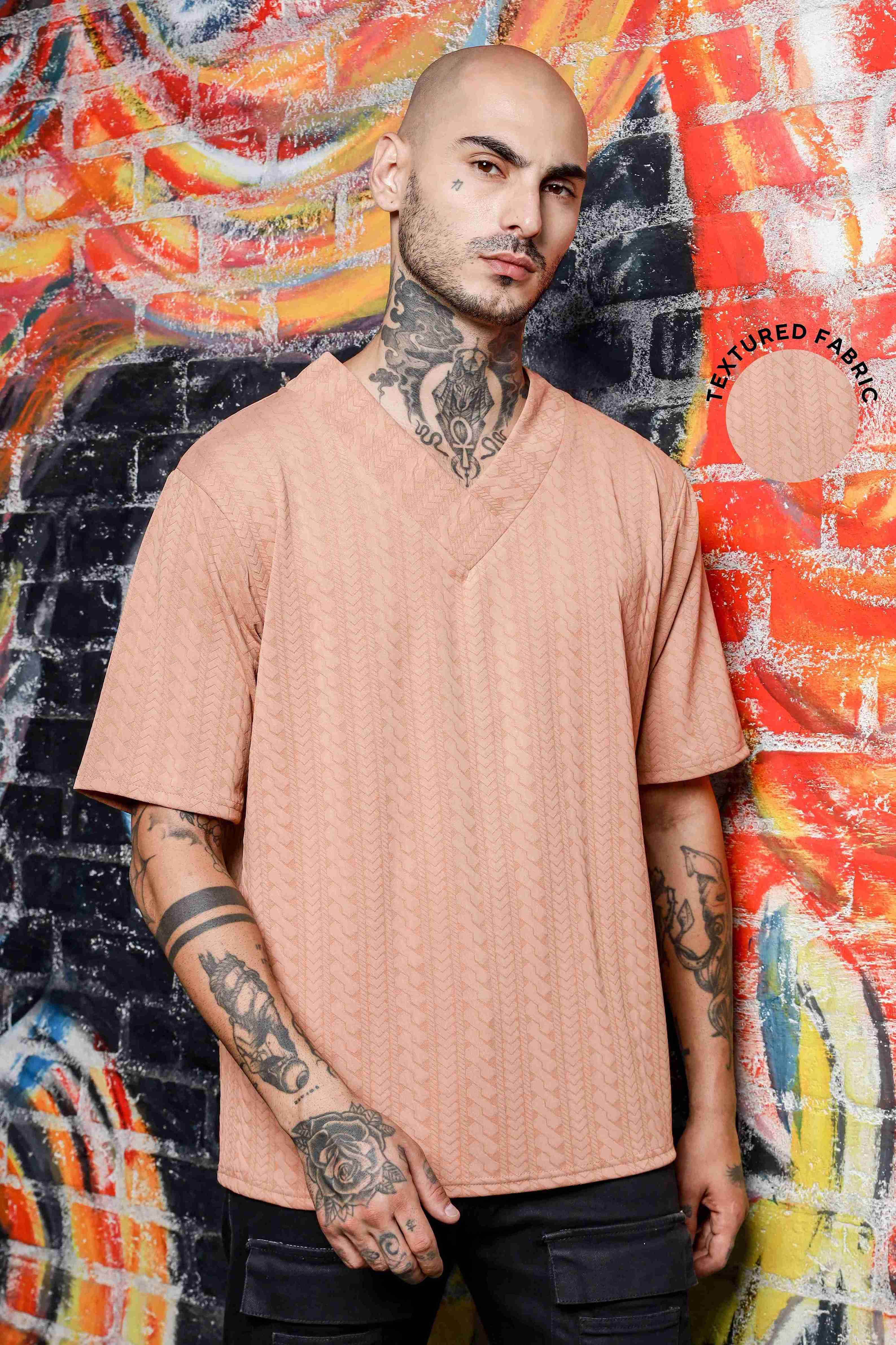 Unisex Brown Oversized T-shirt