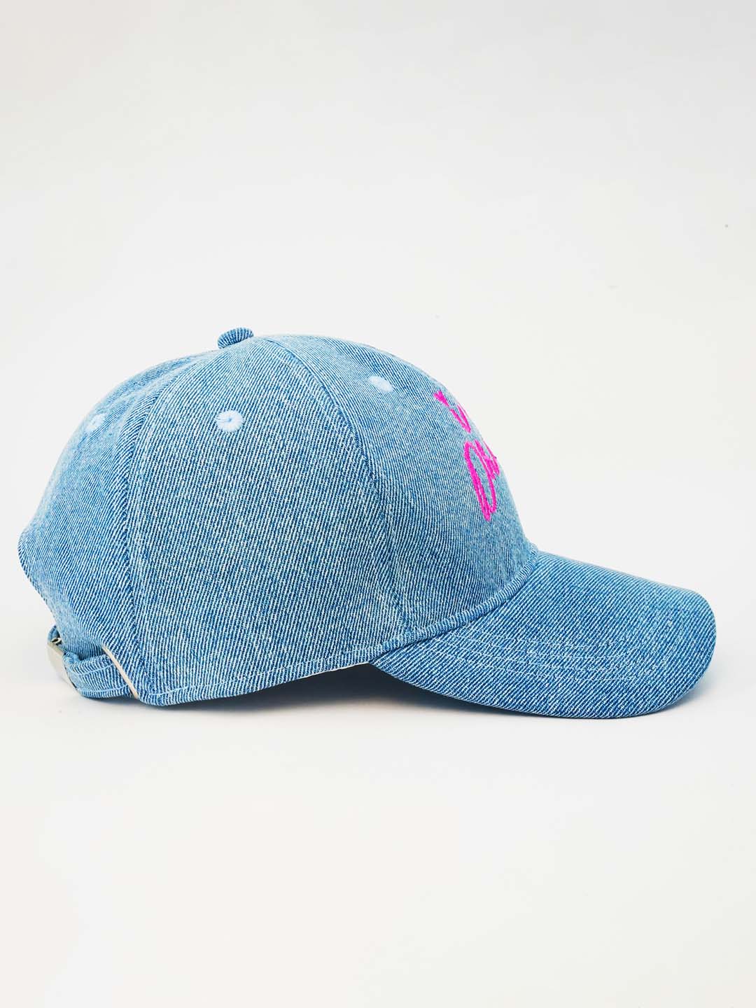 "I Am Drama" Embroidered Denim Baseball Cap