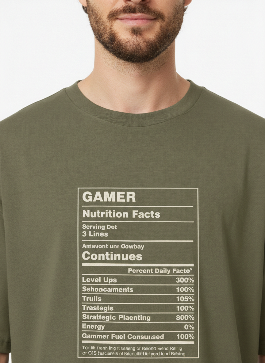 Men Oversized Cotton Printed T-Shirt