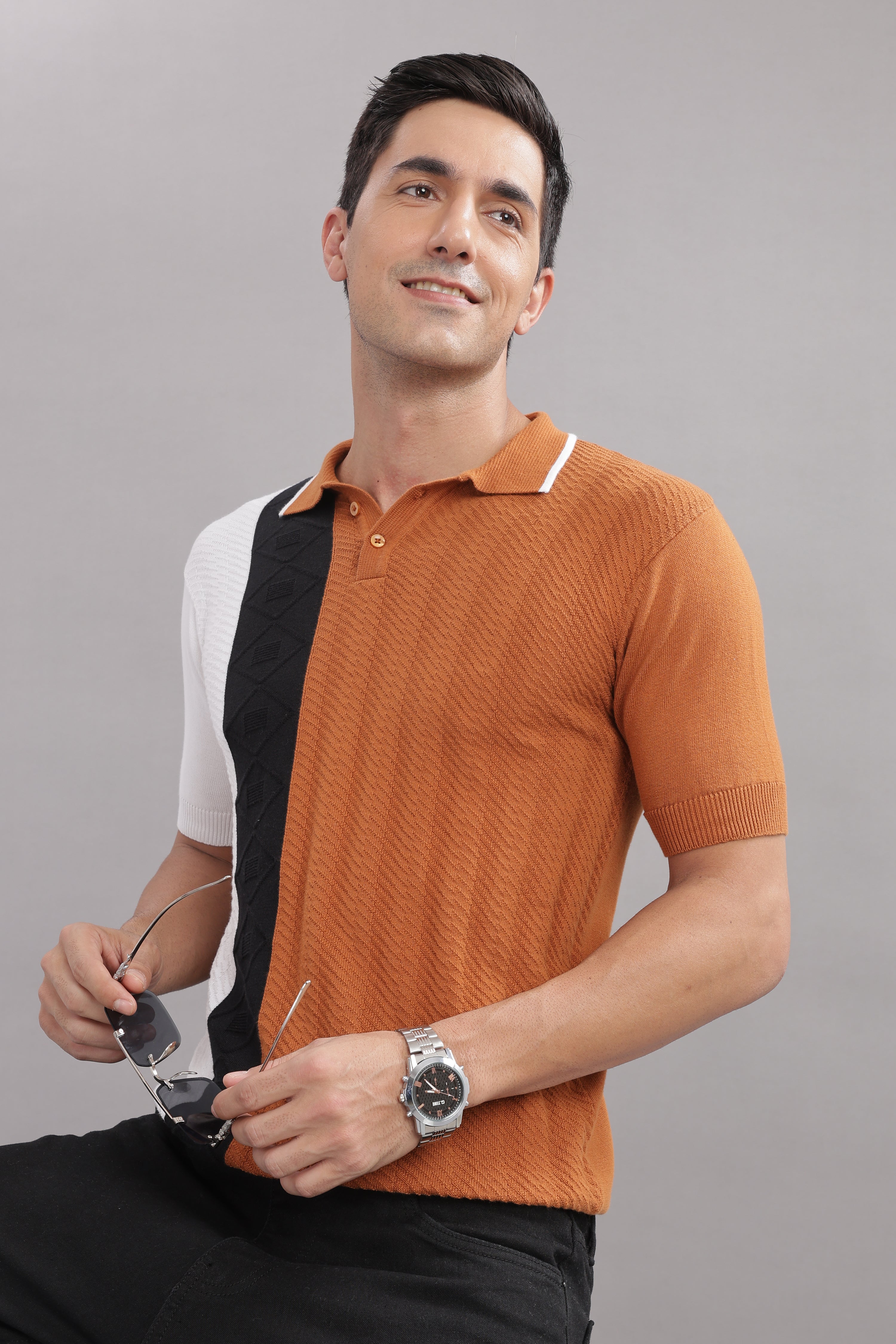 Men Multi Cotton Regular T-Shirt