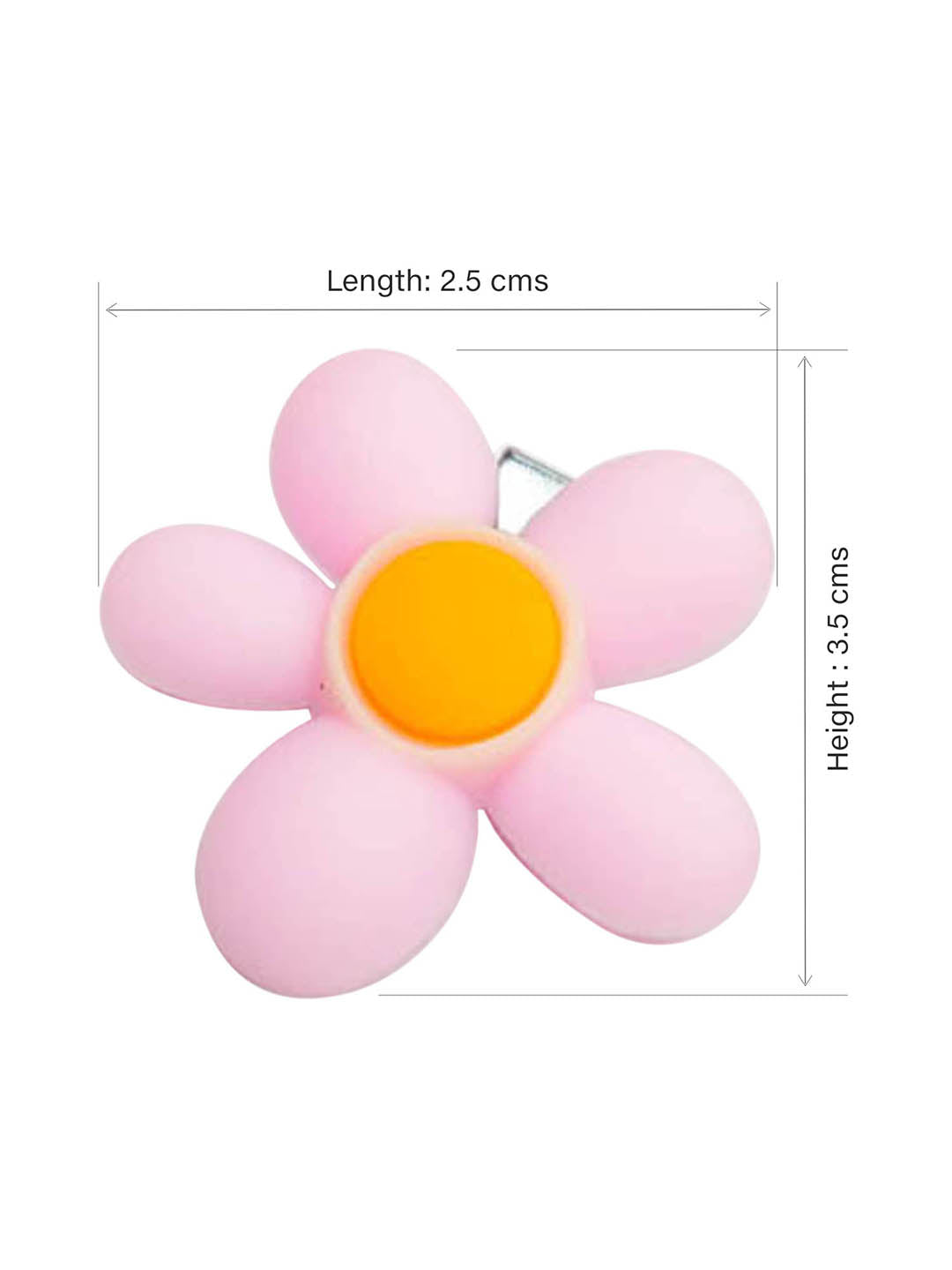 Women Pink Flower Pins Set Of 5