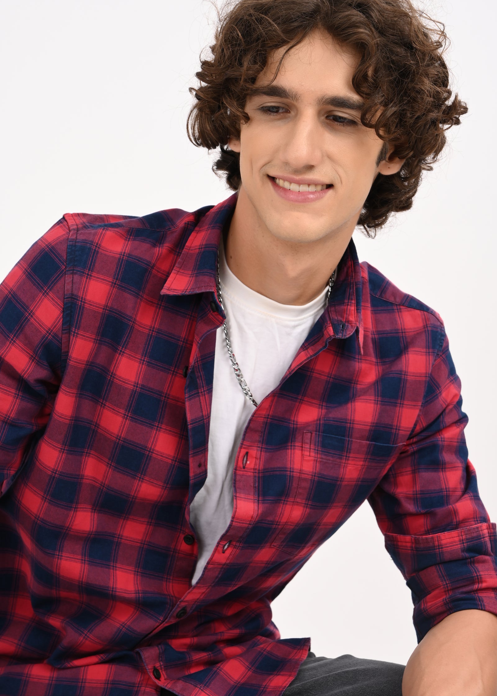 Men Red Shirt