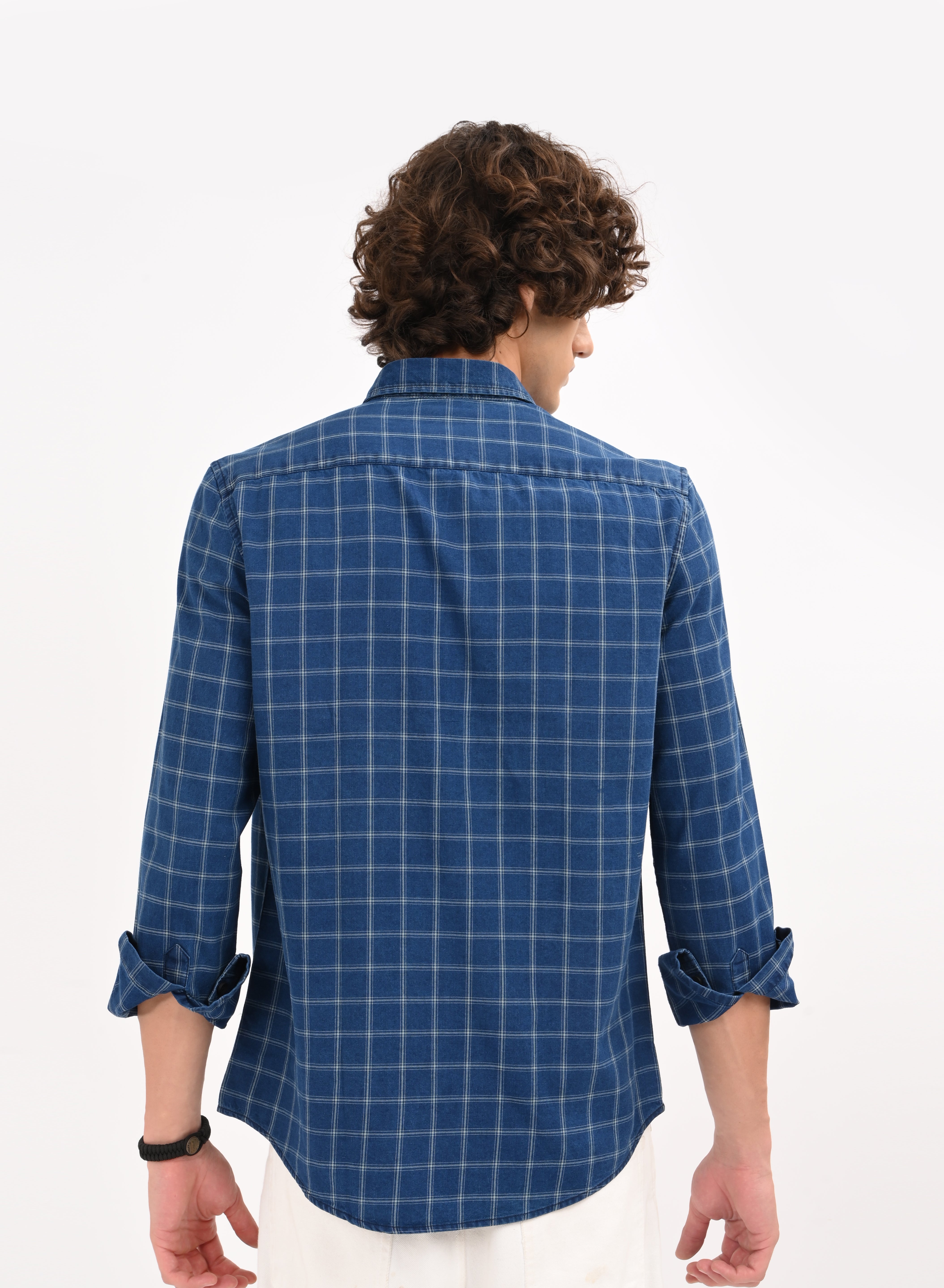 Men Navy Blue Shirt