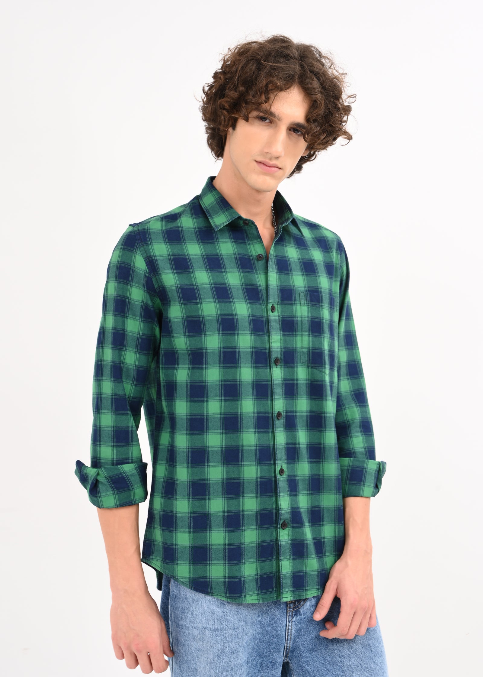 Men Green Shirt