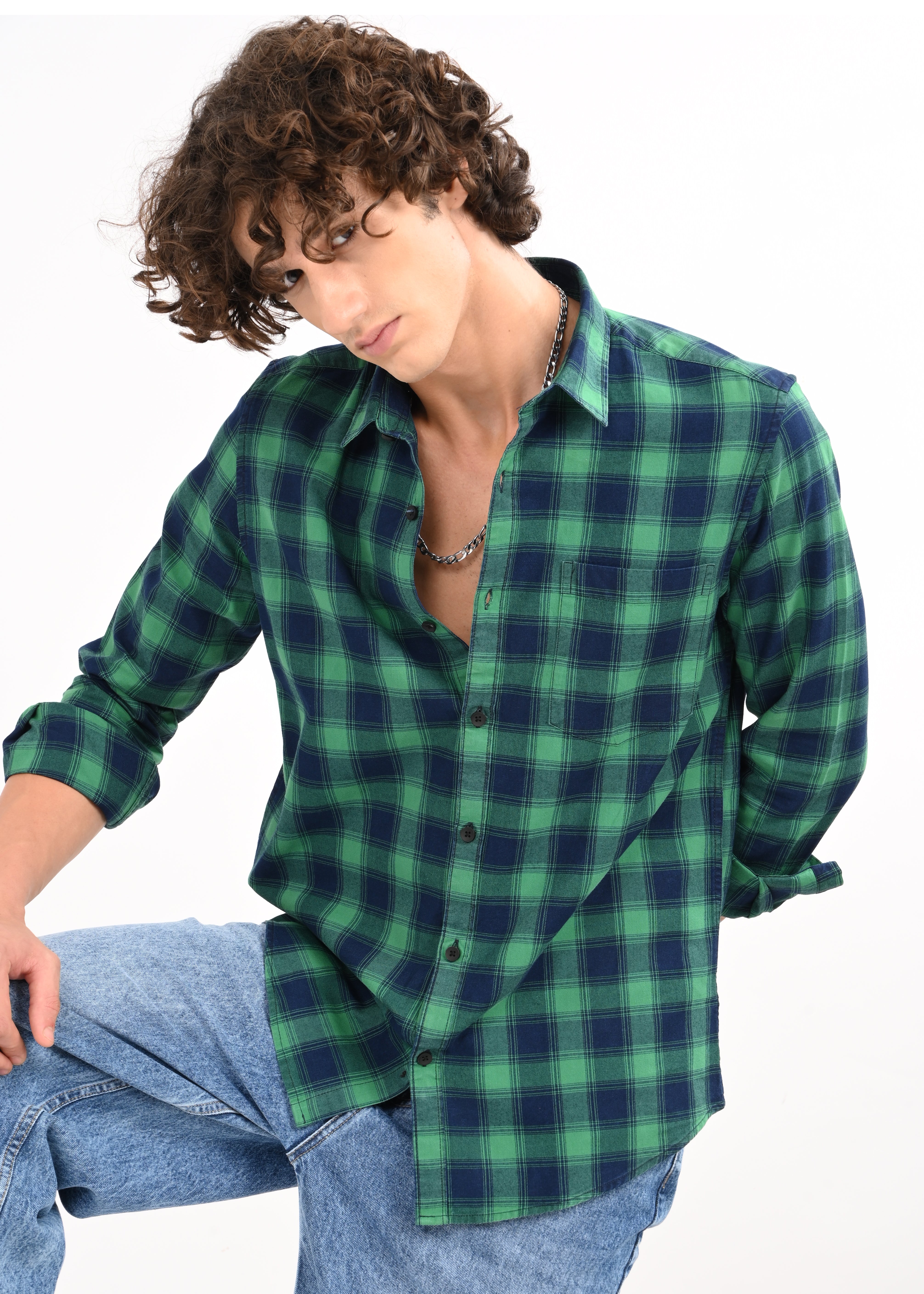 Men Green Shirt