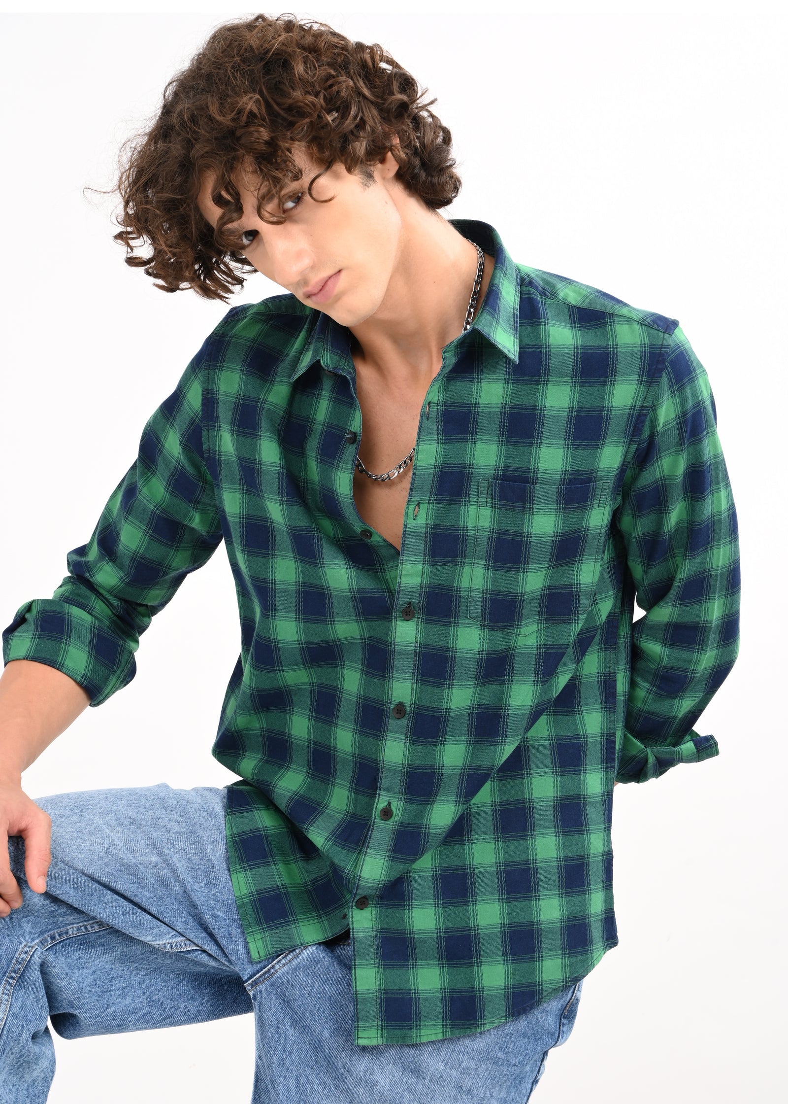 Men Green Shirt
